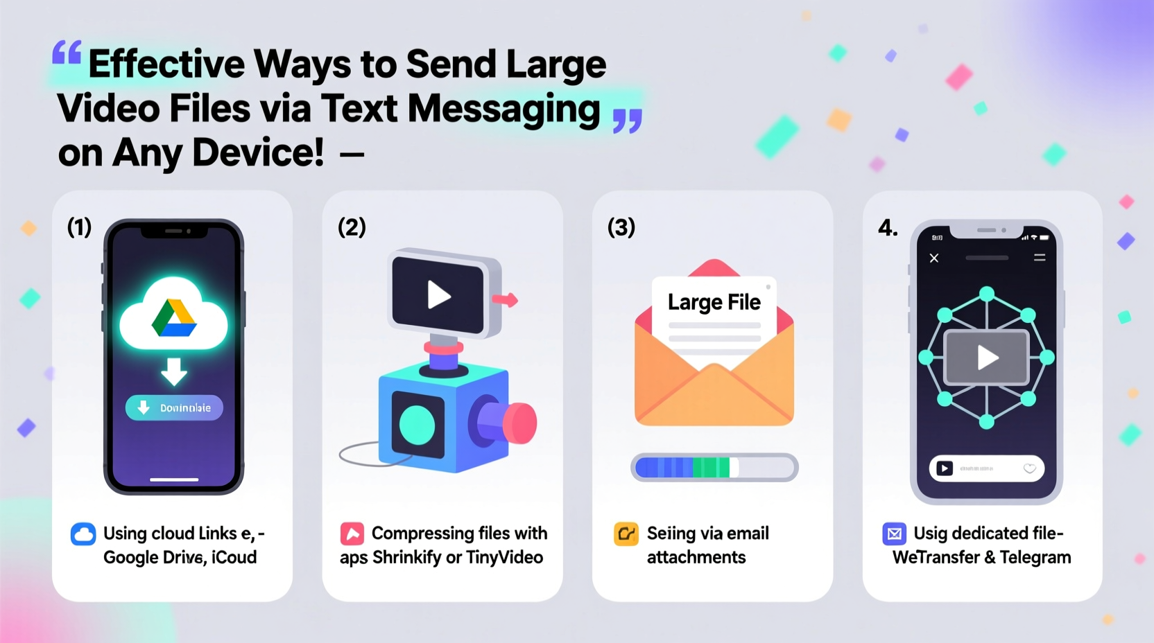 effective ways to send large video files via text messaging on any device