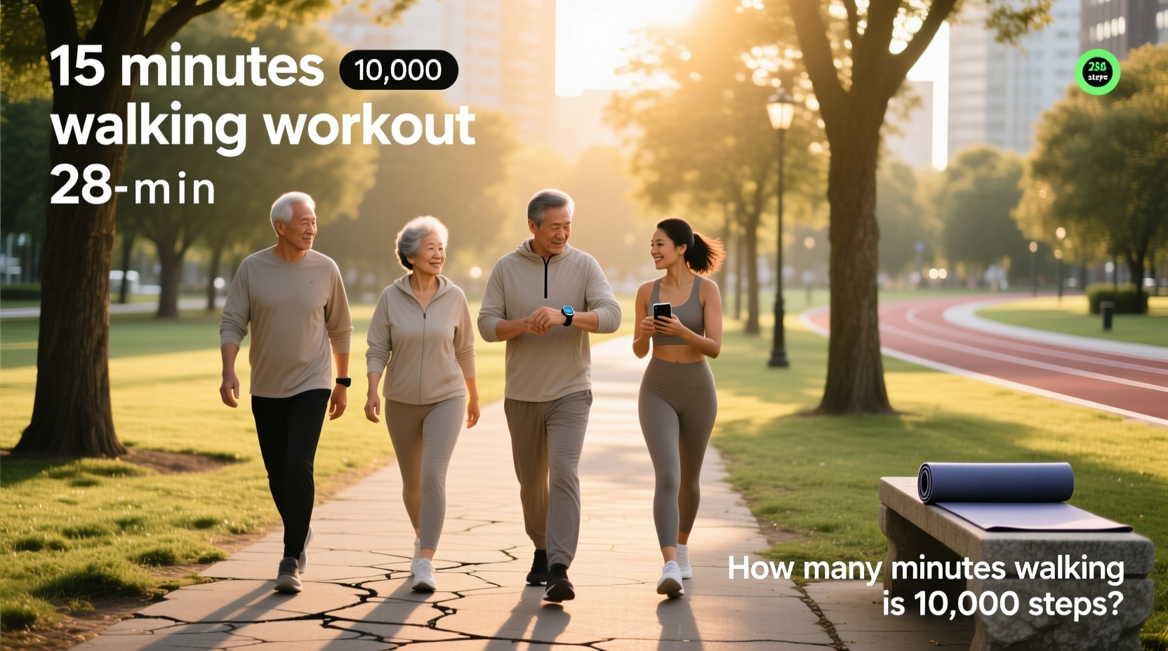 15 minute walk 10k steps guide