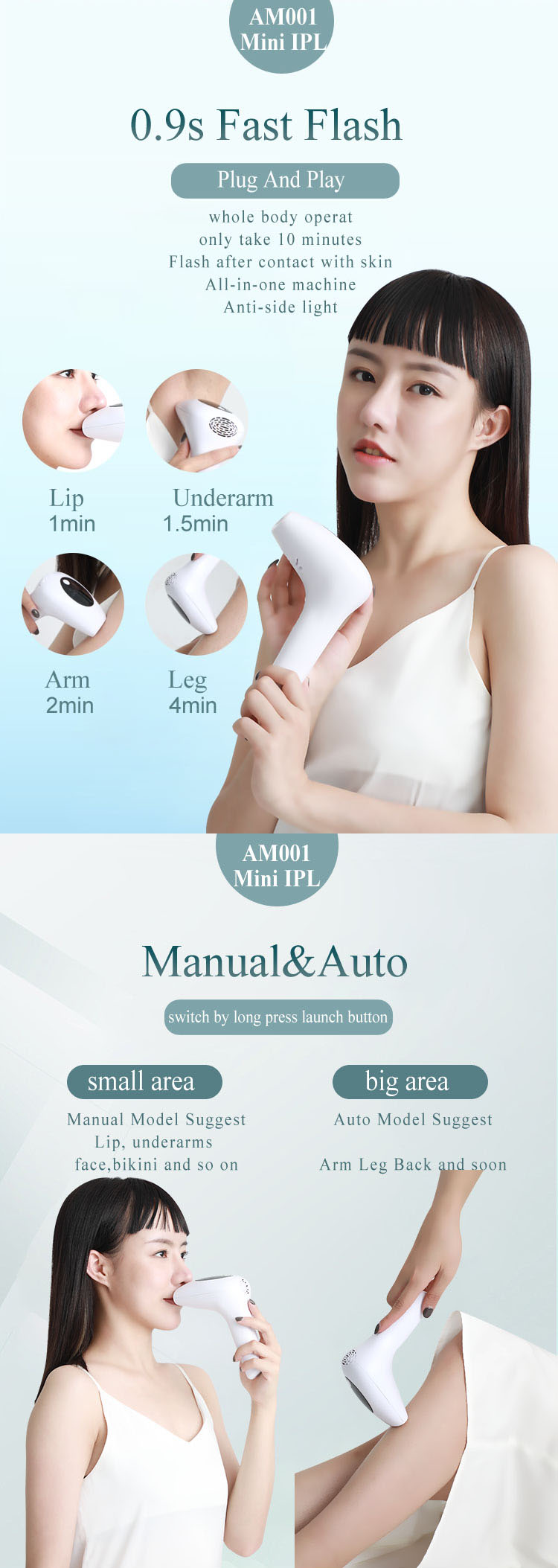 Body Usb Charge Laser Luz Intensa Pulsada Skin Hair Removal Removel Depiladora Electrica Flash And Ipl