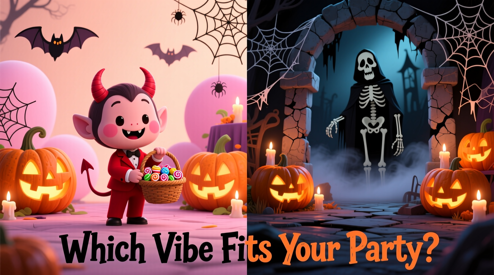 cute devil vs scary halloween decor which vibe is right for your party