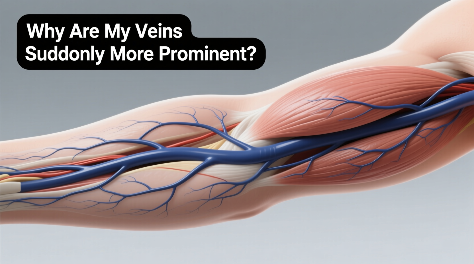 visible veins why are my veins suddenly more prominent