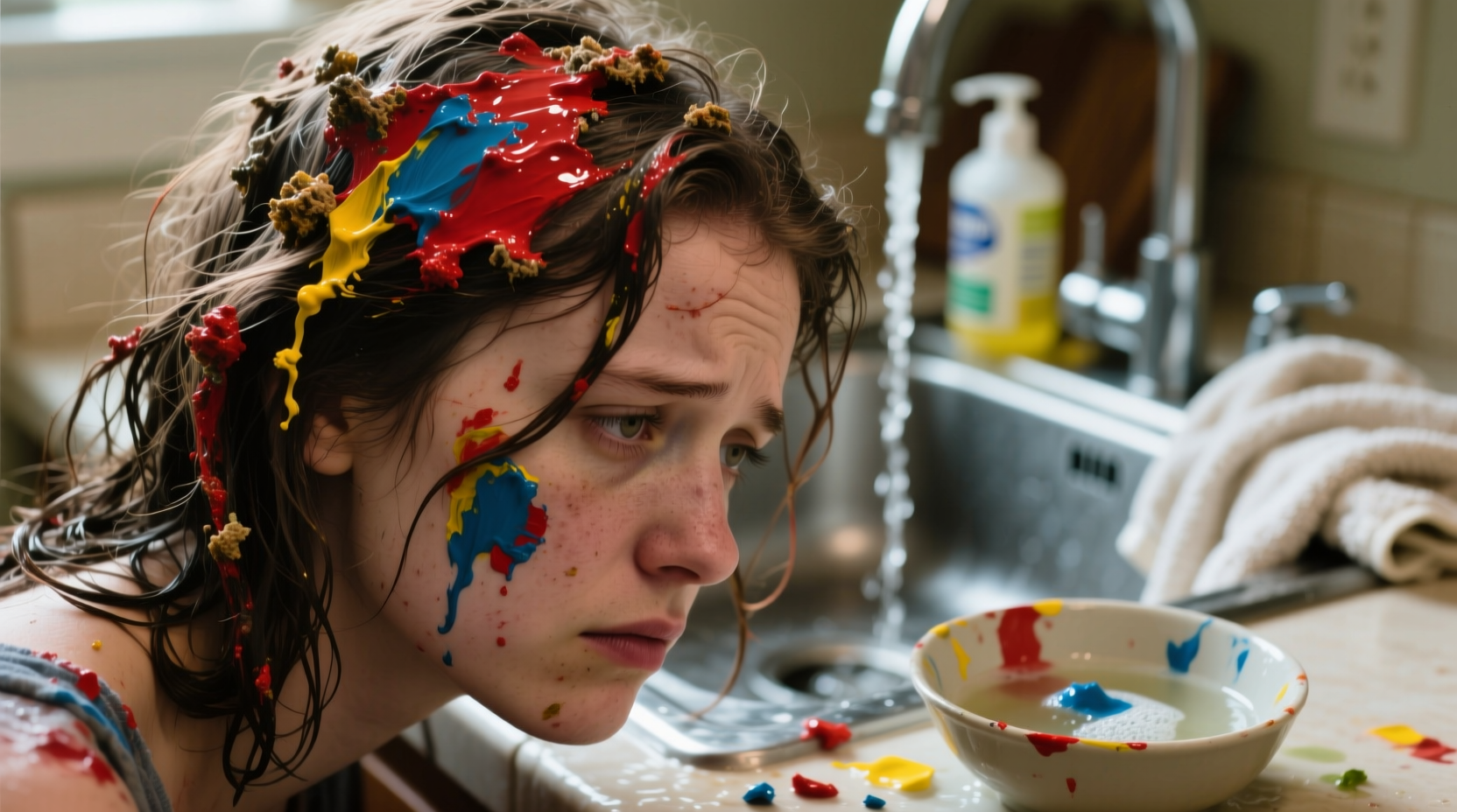 how to remove paint from hair