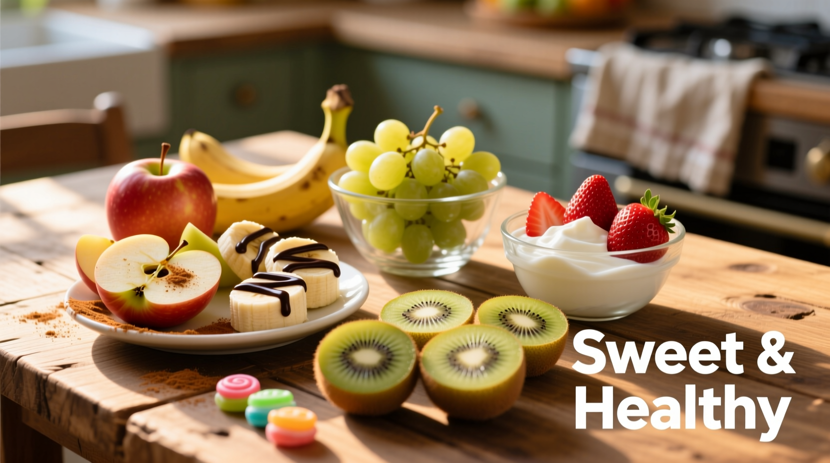 Alternatives aux collations sucrées avec des fruits frais