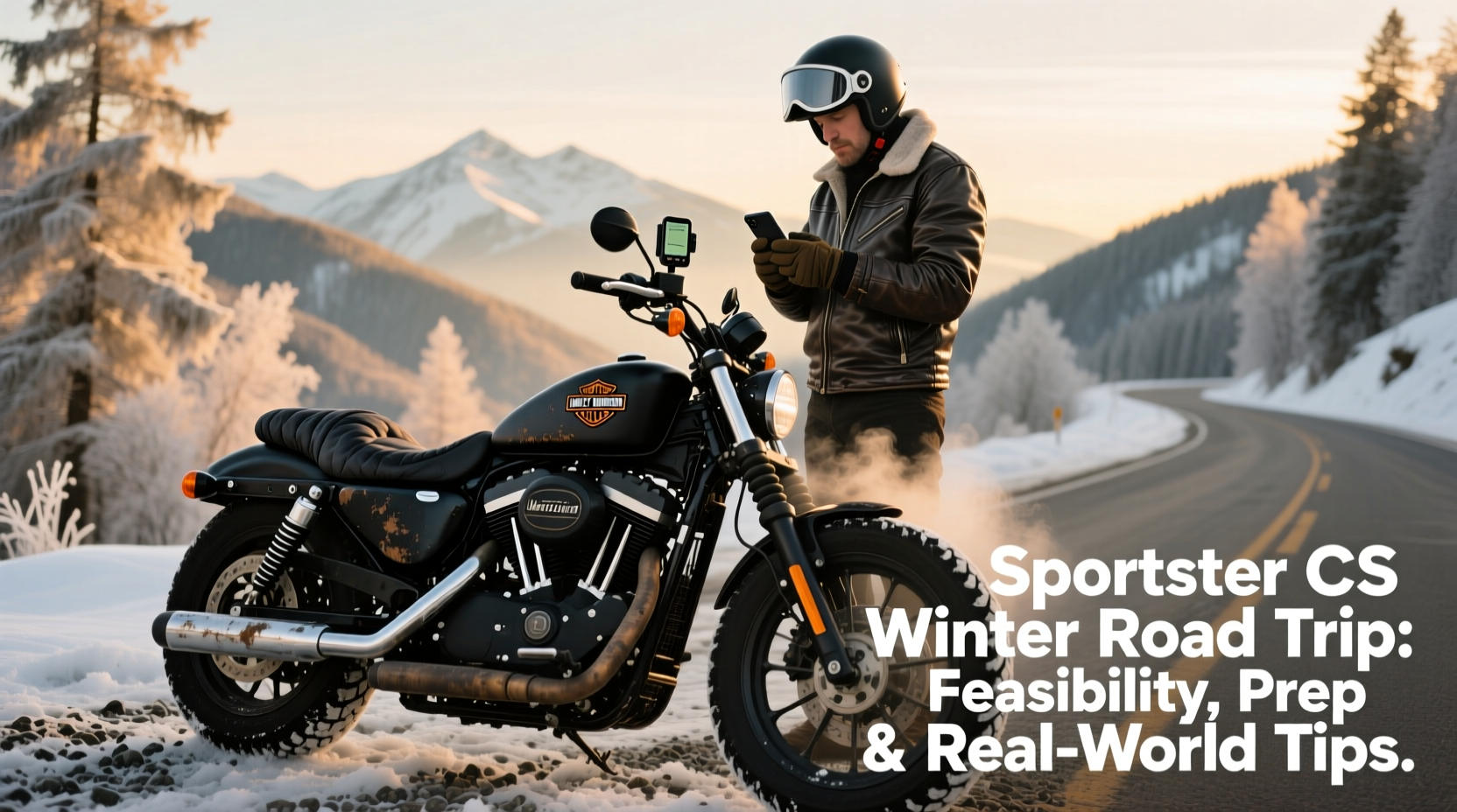 sportster cs road trip winter