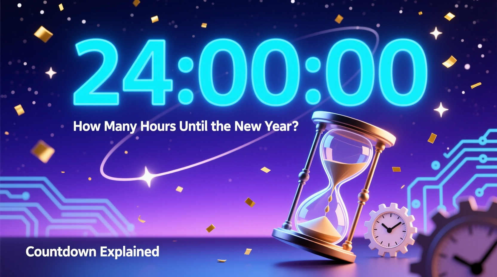 how many hours until the new year