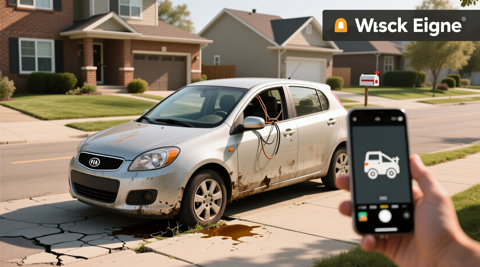 2007 Kia Rio hatchback exterior view