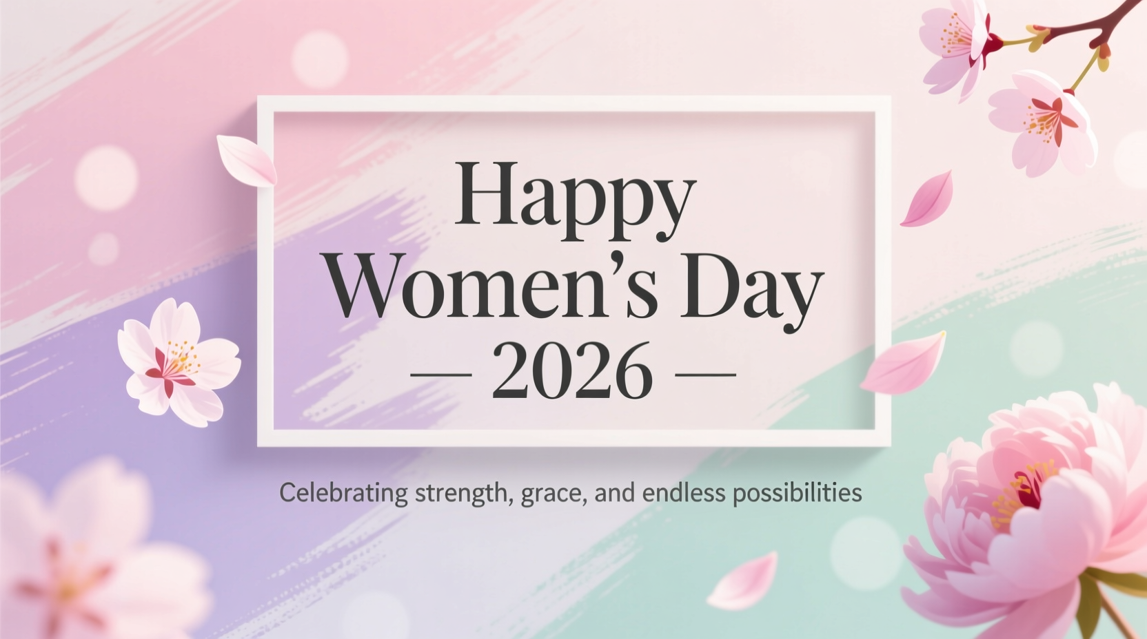 happy womens day caption