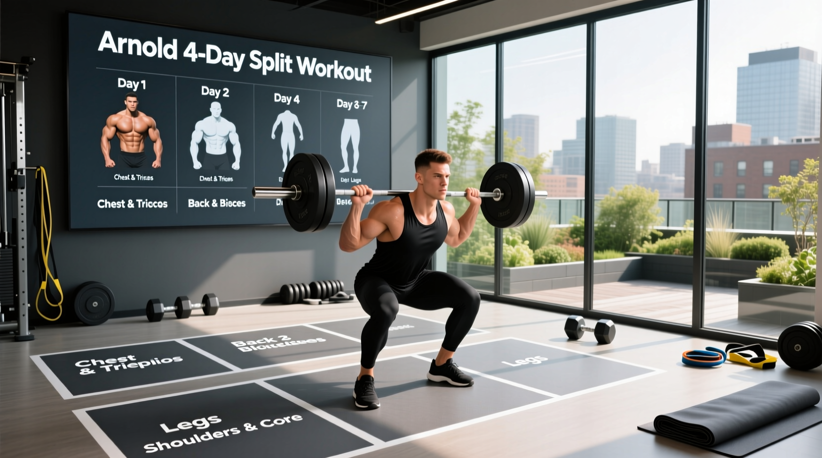 arnold 4 day split workout guide