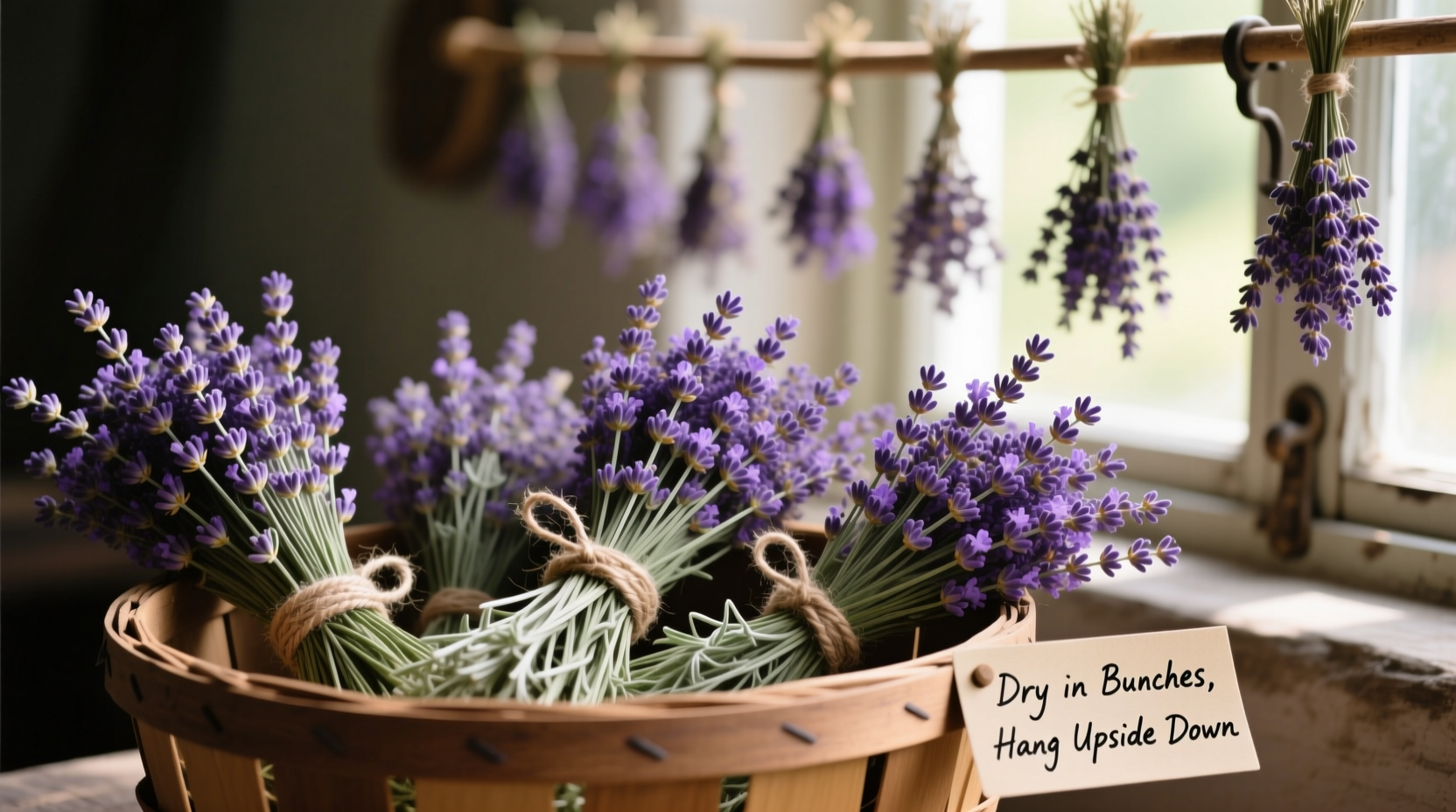 how to dried lavender