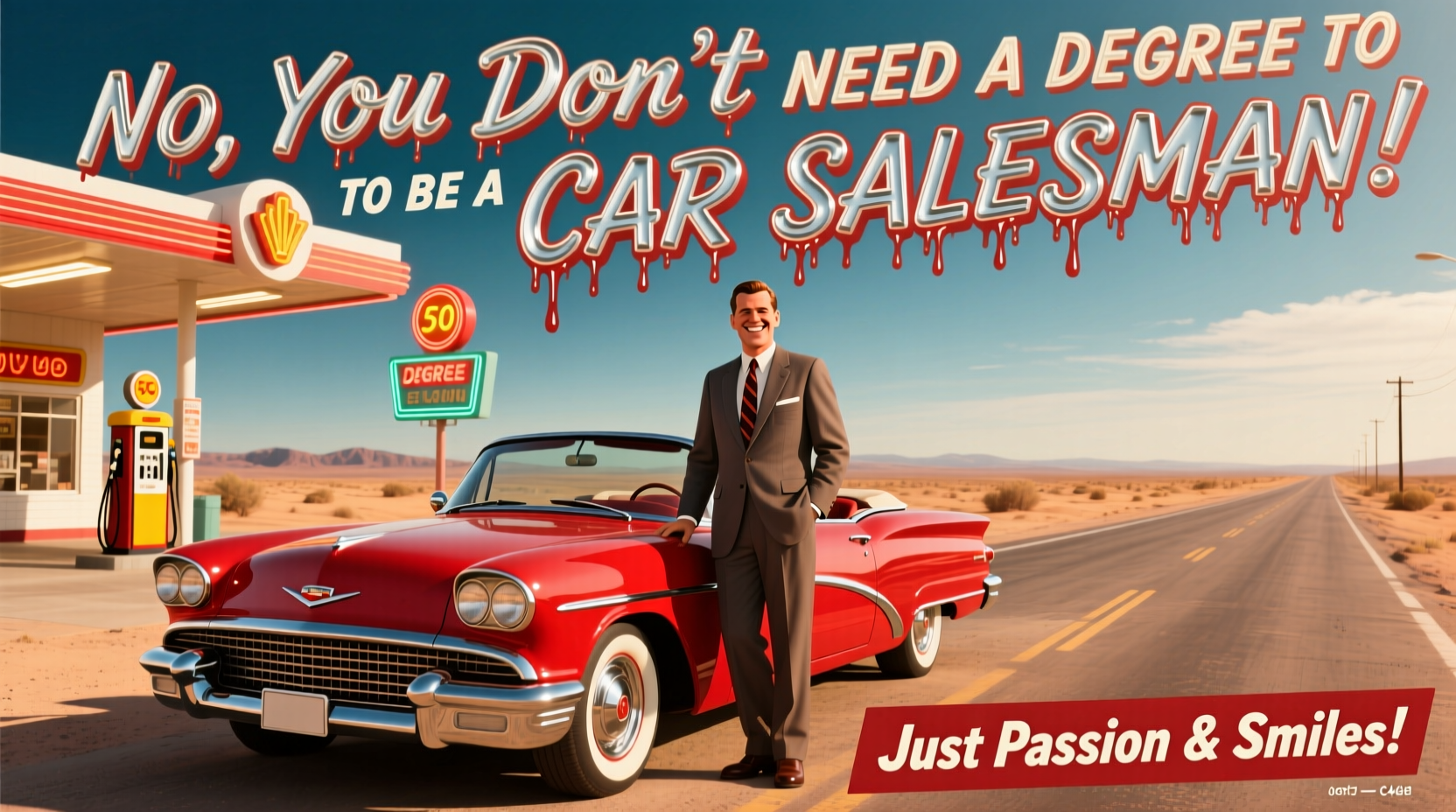 do you need a degree to be a car salesman