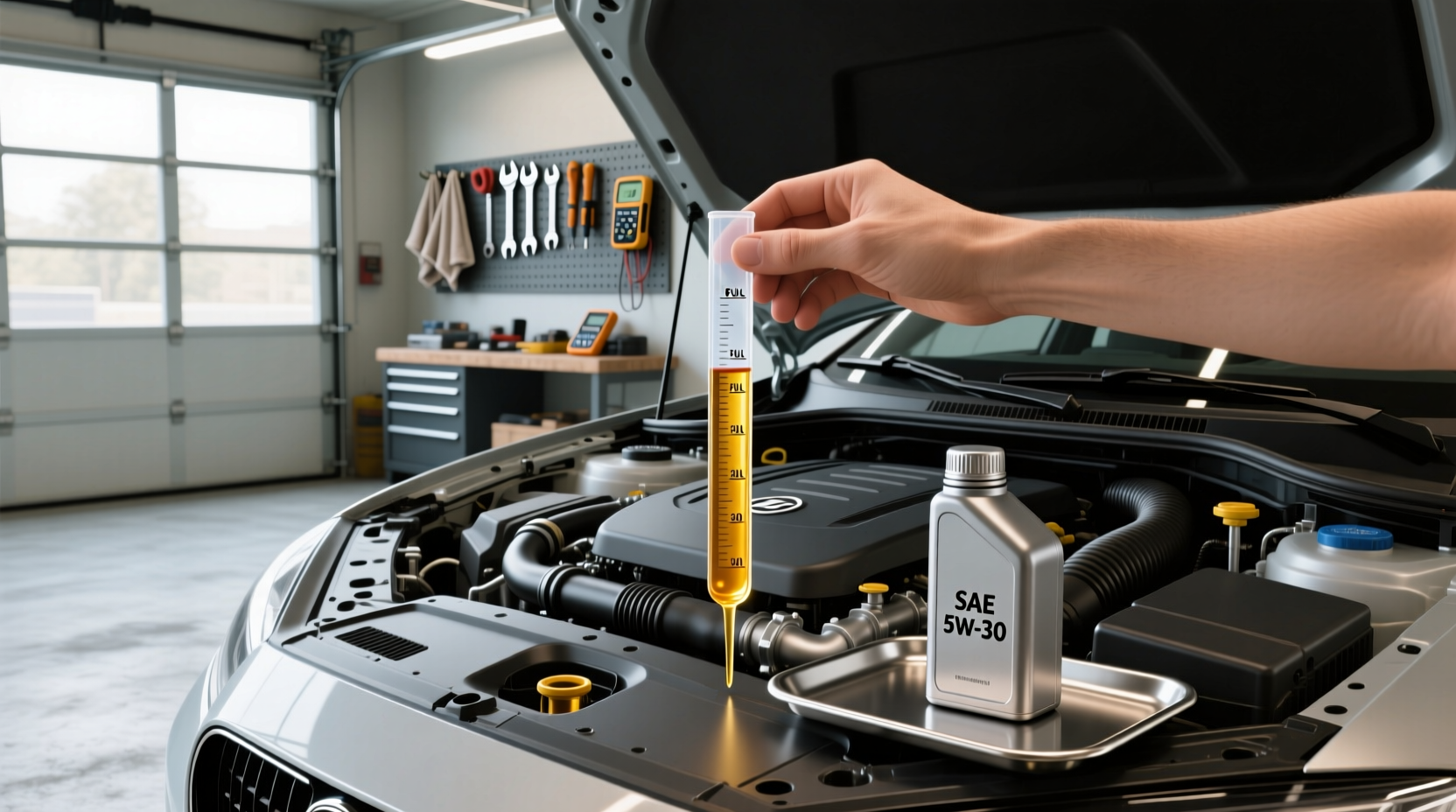 How to choose engine oil display,How to check how much engine oil is left?