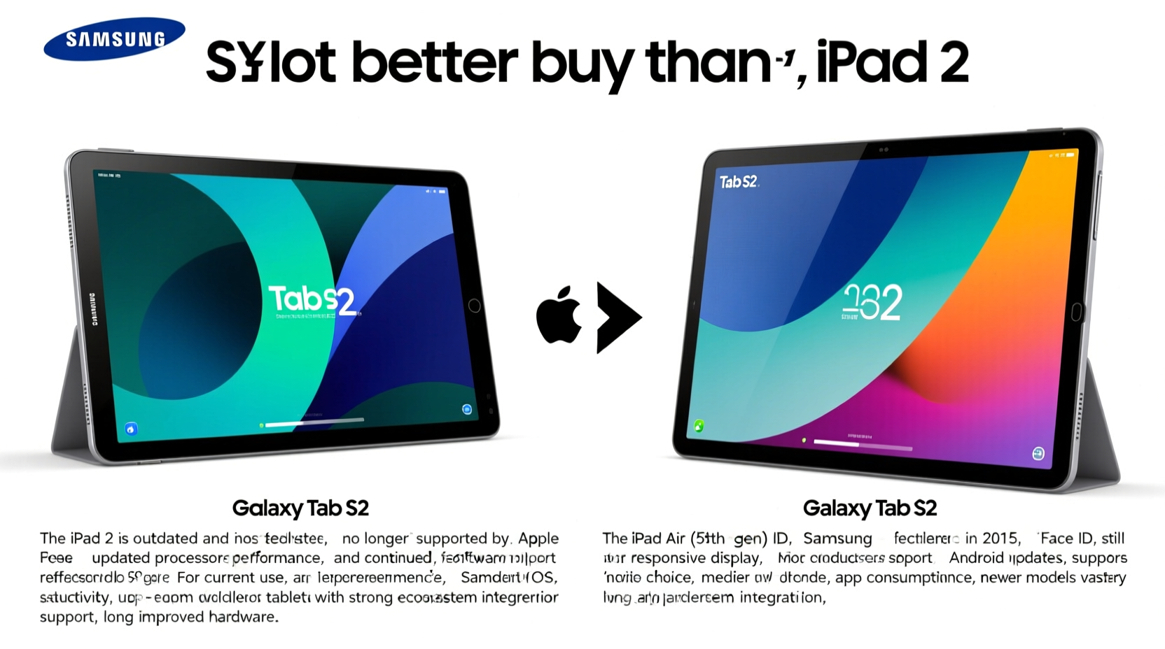 is the samsung galaxy tab s2 still a better buy than an ipad 2 in current year
