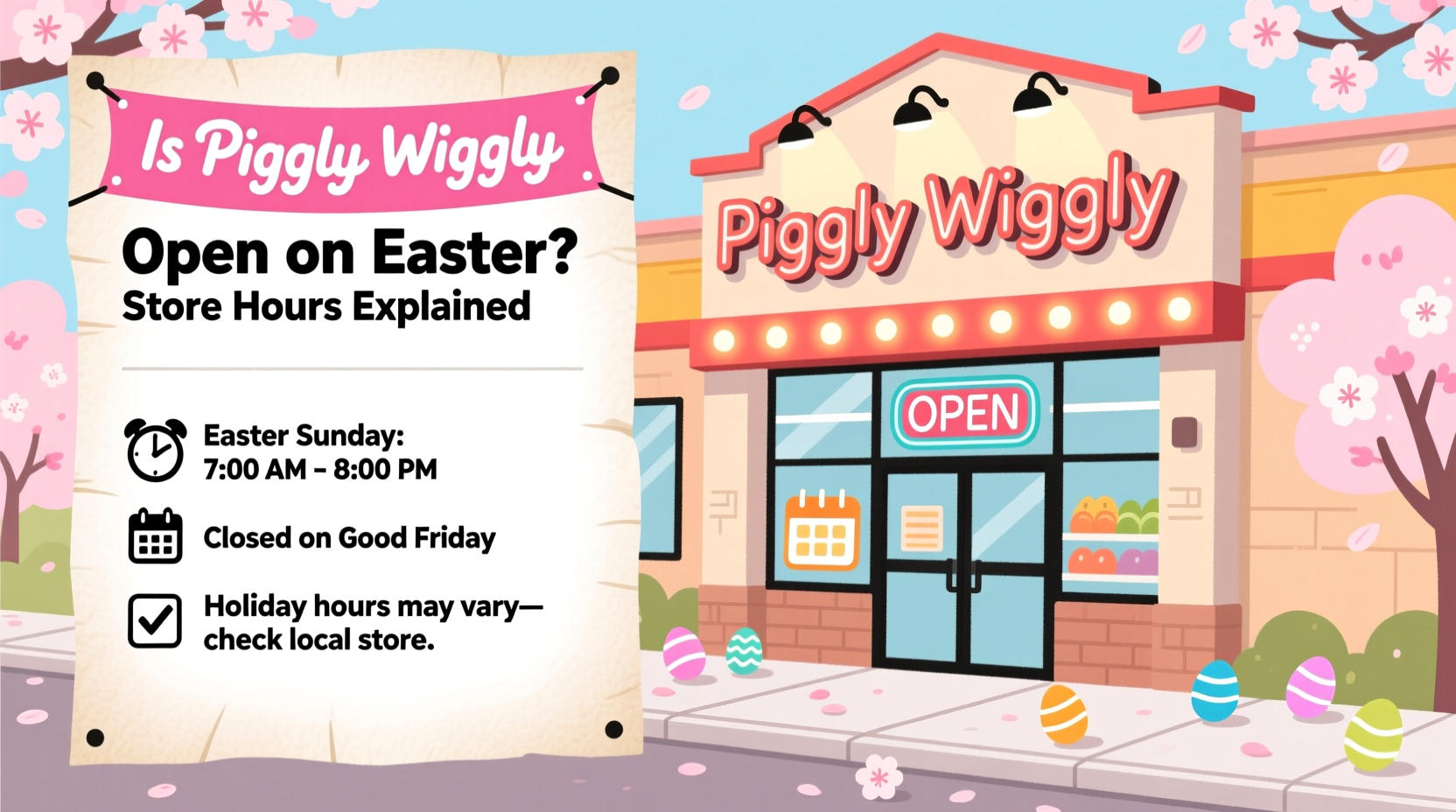 is piggly wiggly open easter