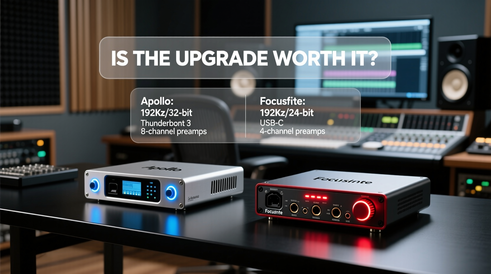 apollo vs focusrite is the upgrade really worth the money