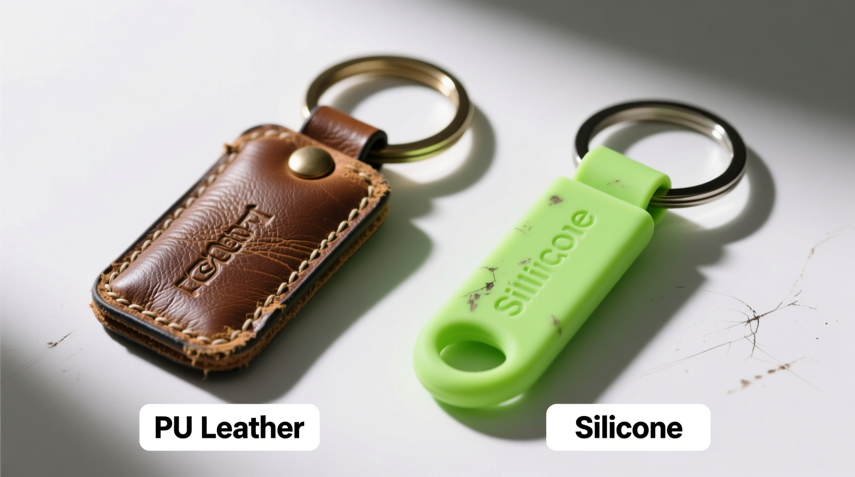pu leather vs silicone keychains which one holds up better with daily use