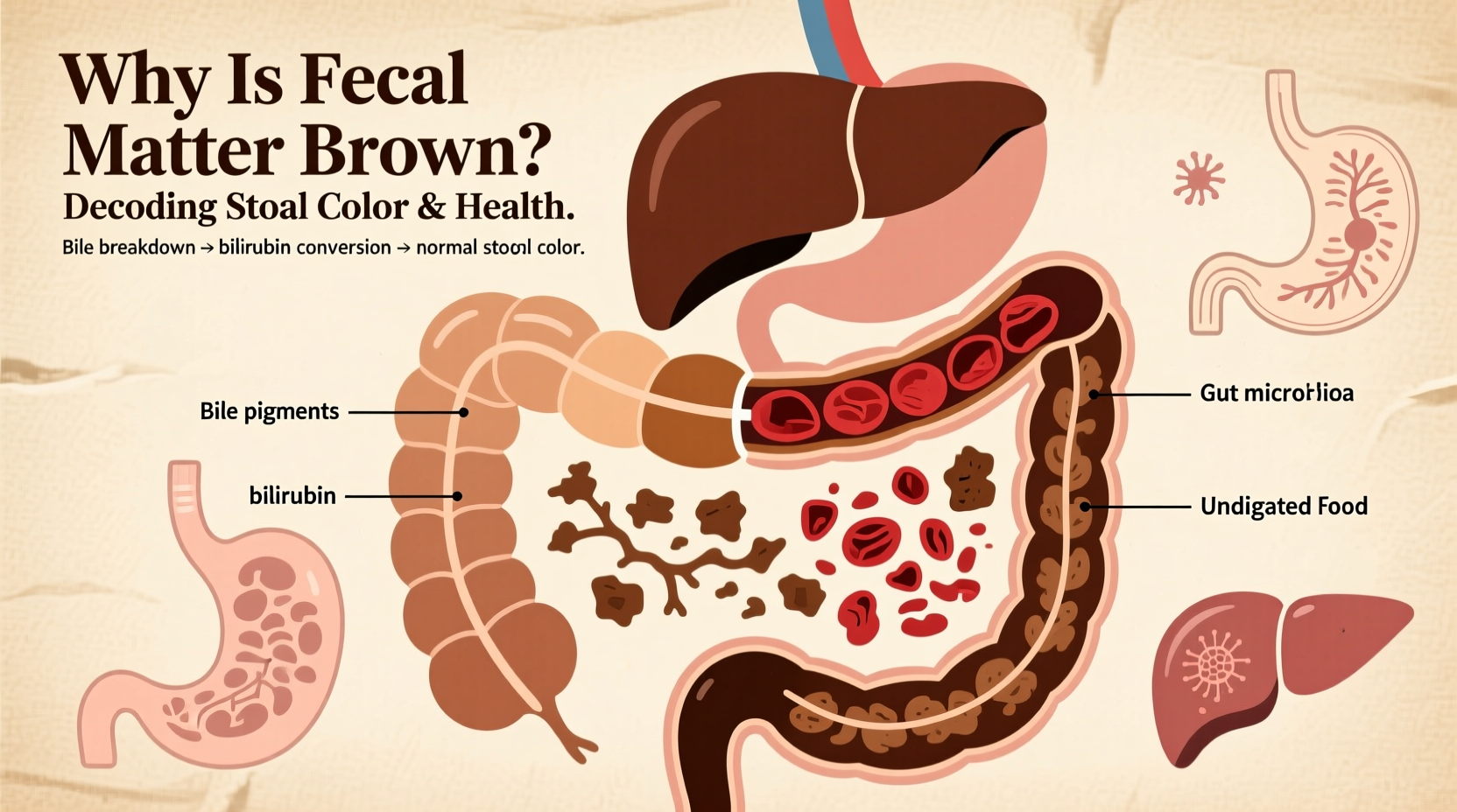 why is fecal matter brown decoding stool color health