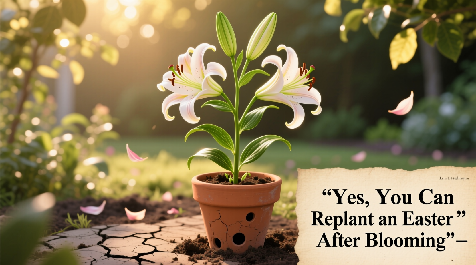 can you replant an easter lily