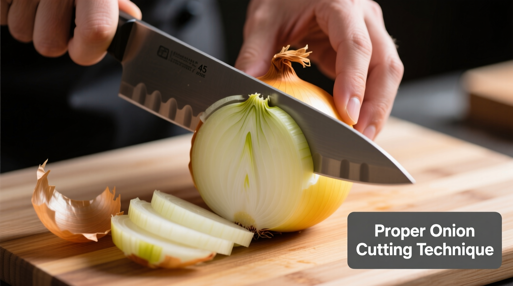 correct way to cut an onion