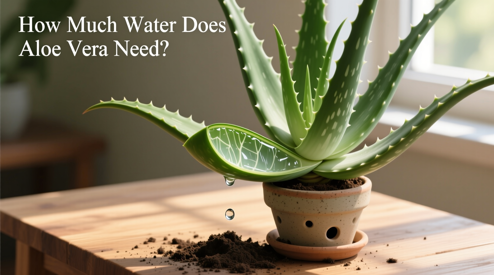 how much water does aloe vera plants need