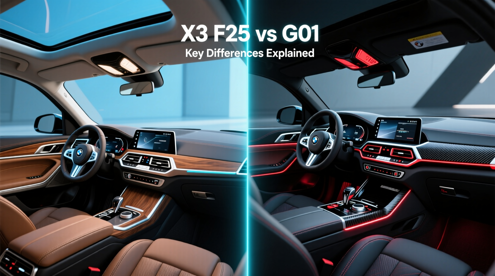 x3 f25 vs g01 interior