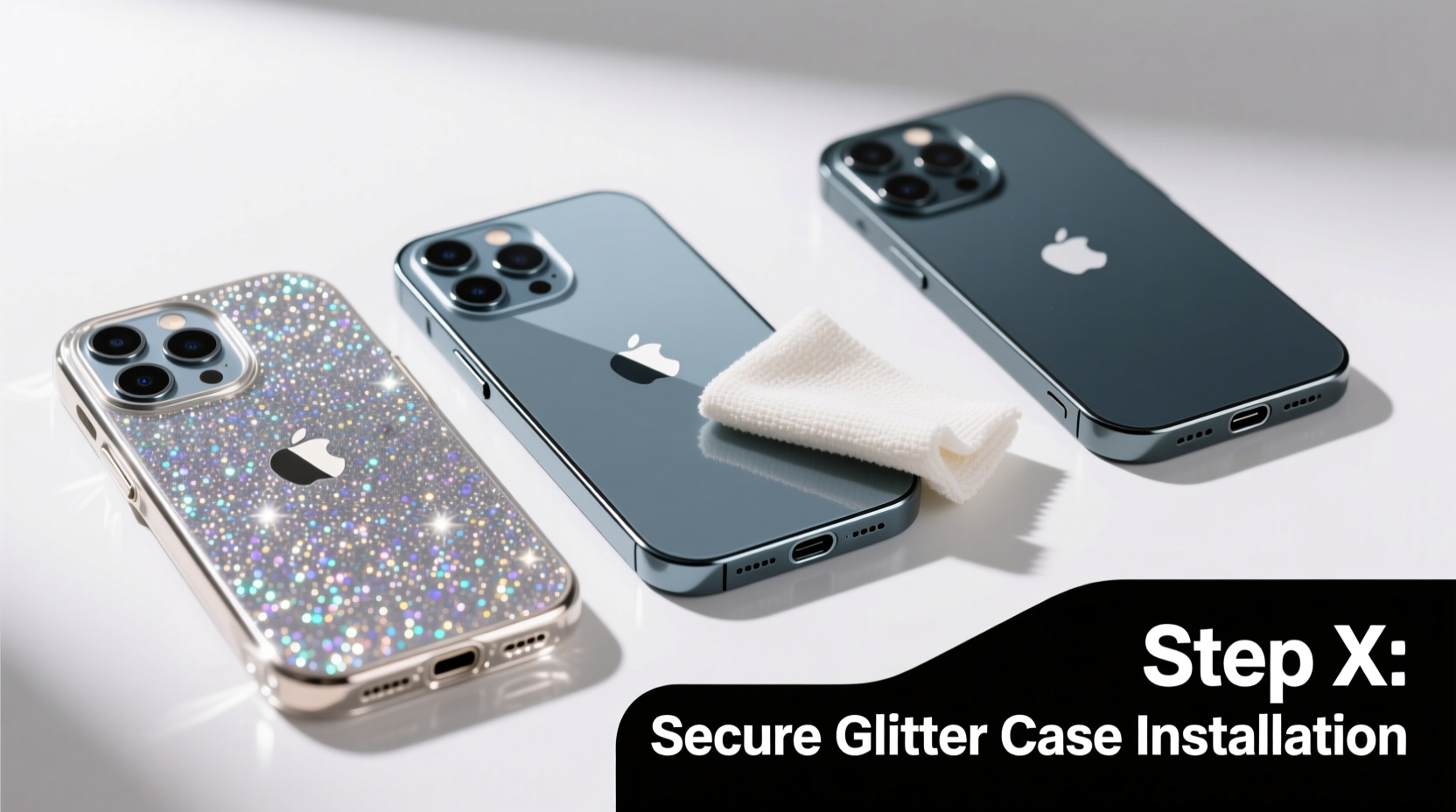 step by step guide to securely installing a glitter phone case on your iphone 11 12 13 or 14