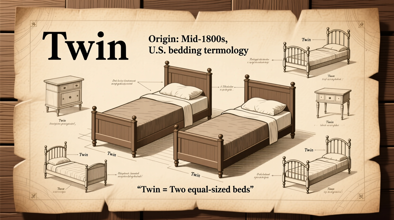 why is a twin bed called twin decoding the names origin