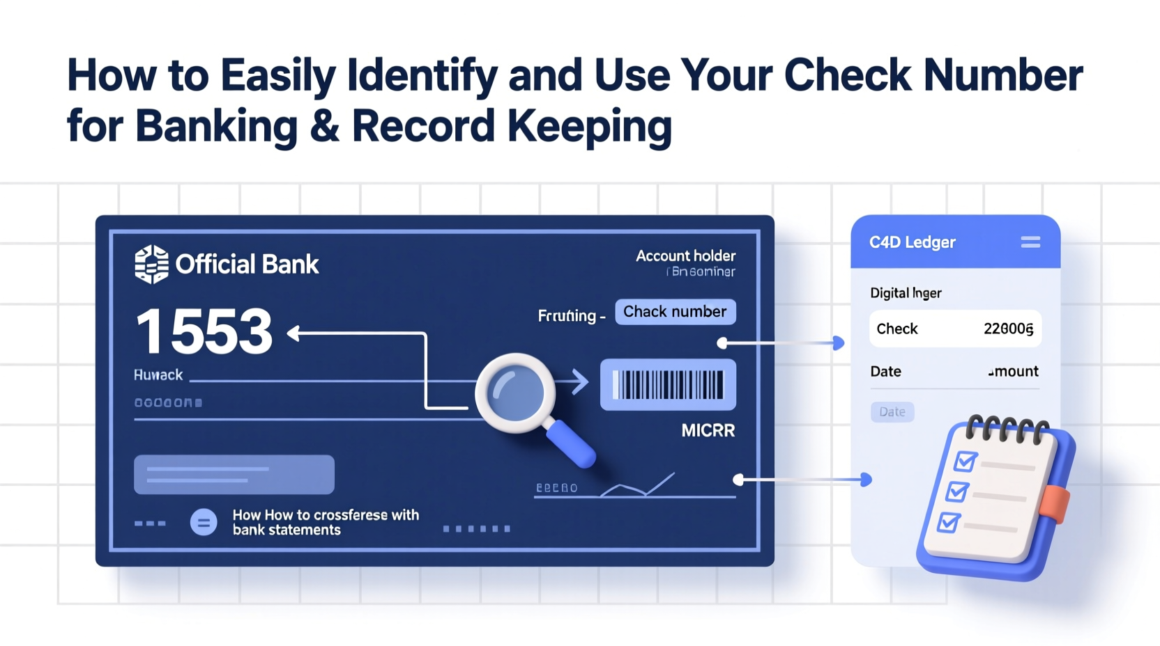 how to easily identify and use your check number for banking and record keeping