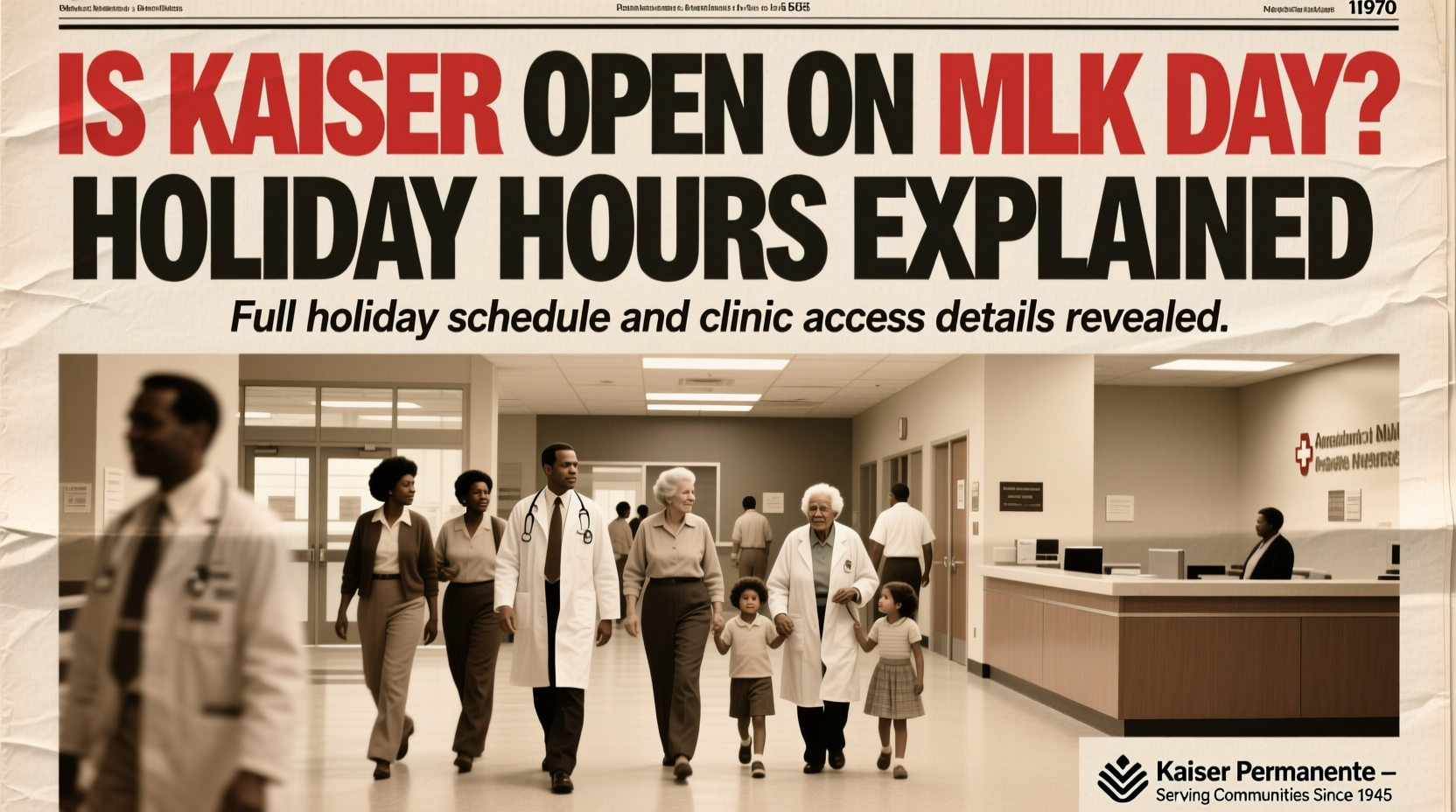 is kaiser open on mlk day