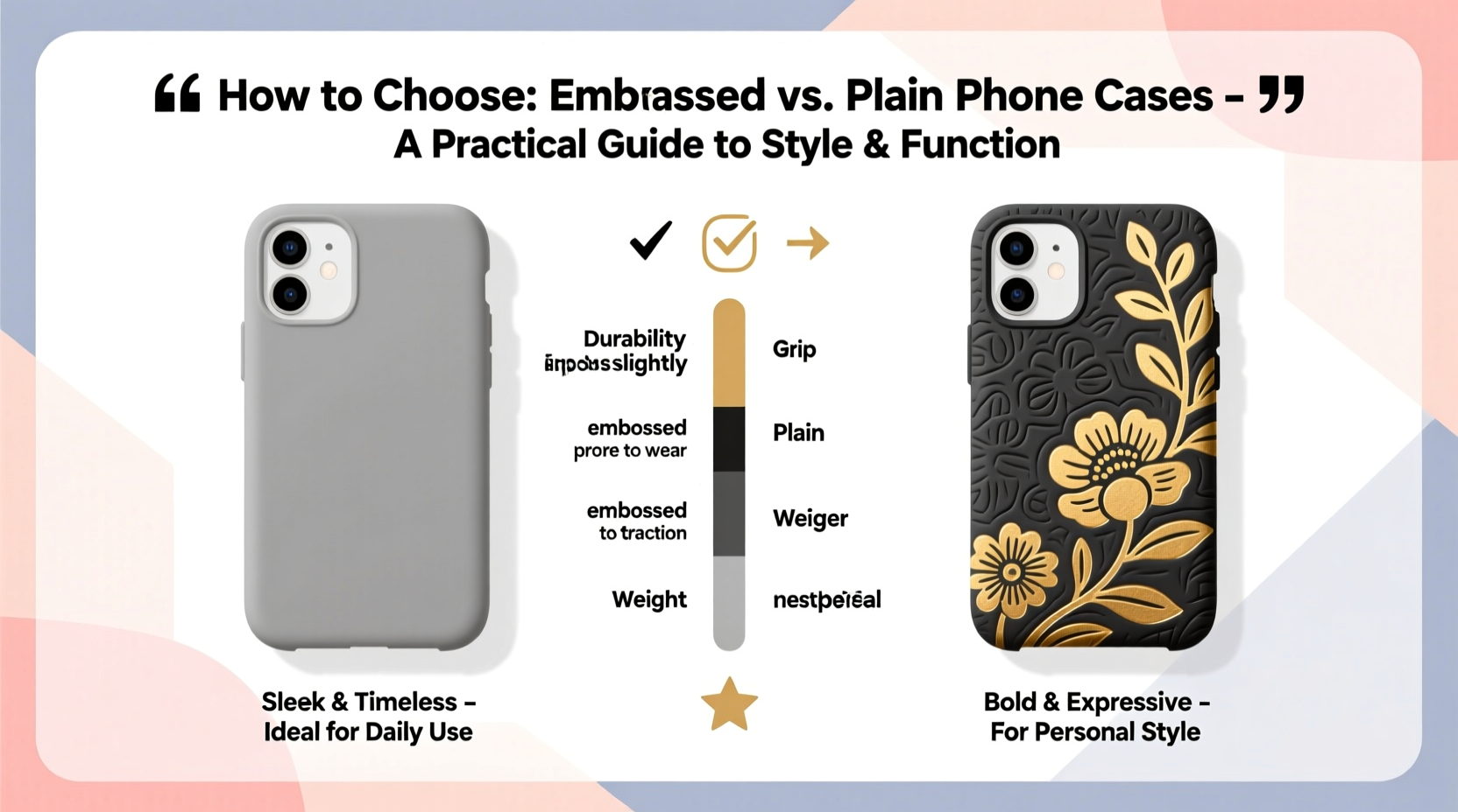 how to decide between embossed and plain phone cases a practical guide to style and function