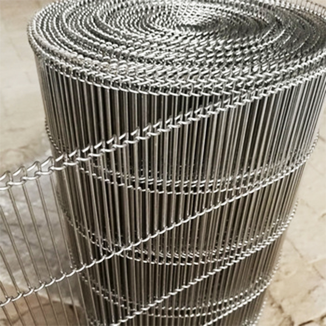 High Temperature 314 310s Stainless Steel Spiral Mesh Conveyor Chain Belt Metal