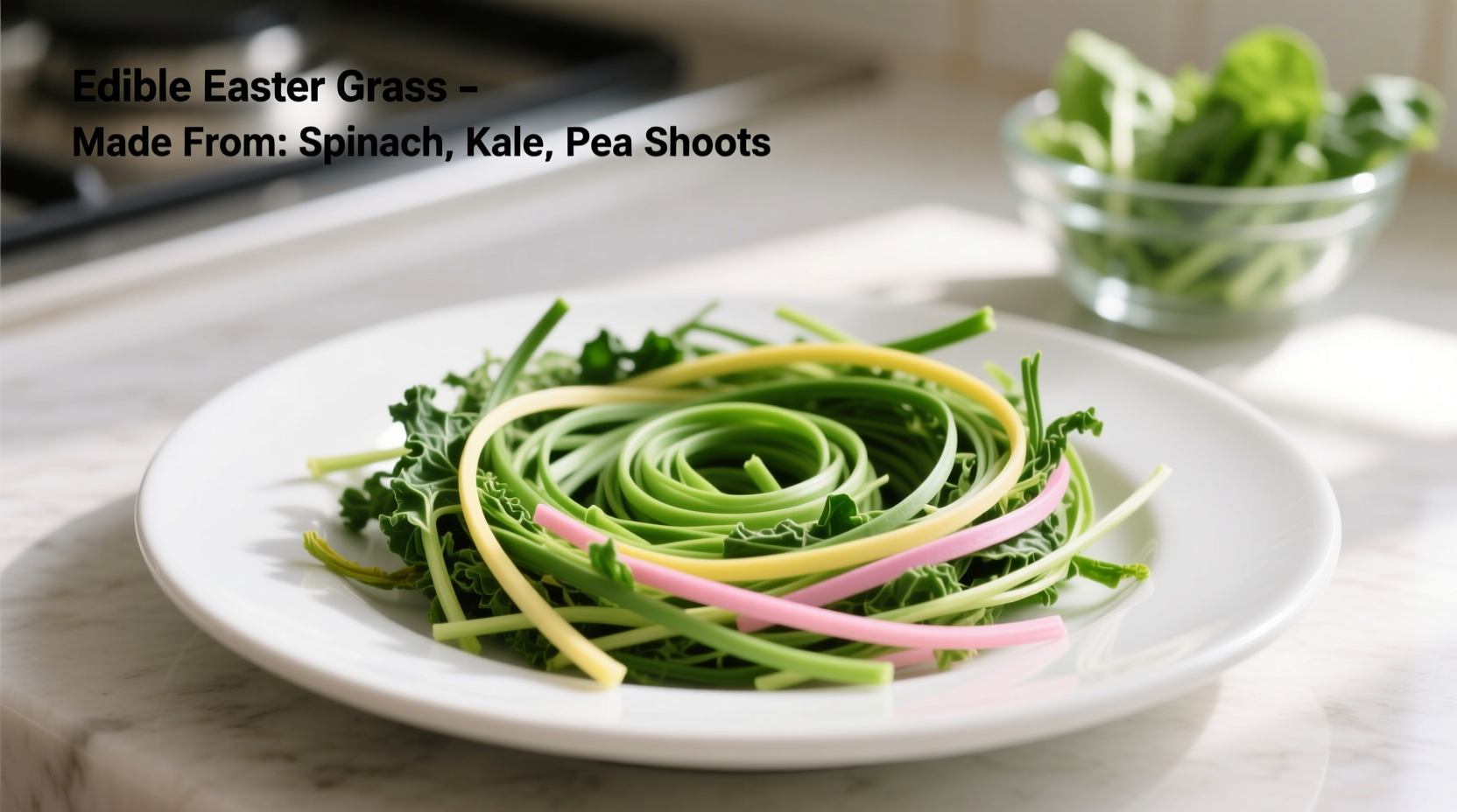 what is edible easter grass made of