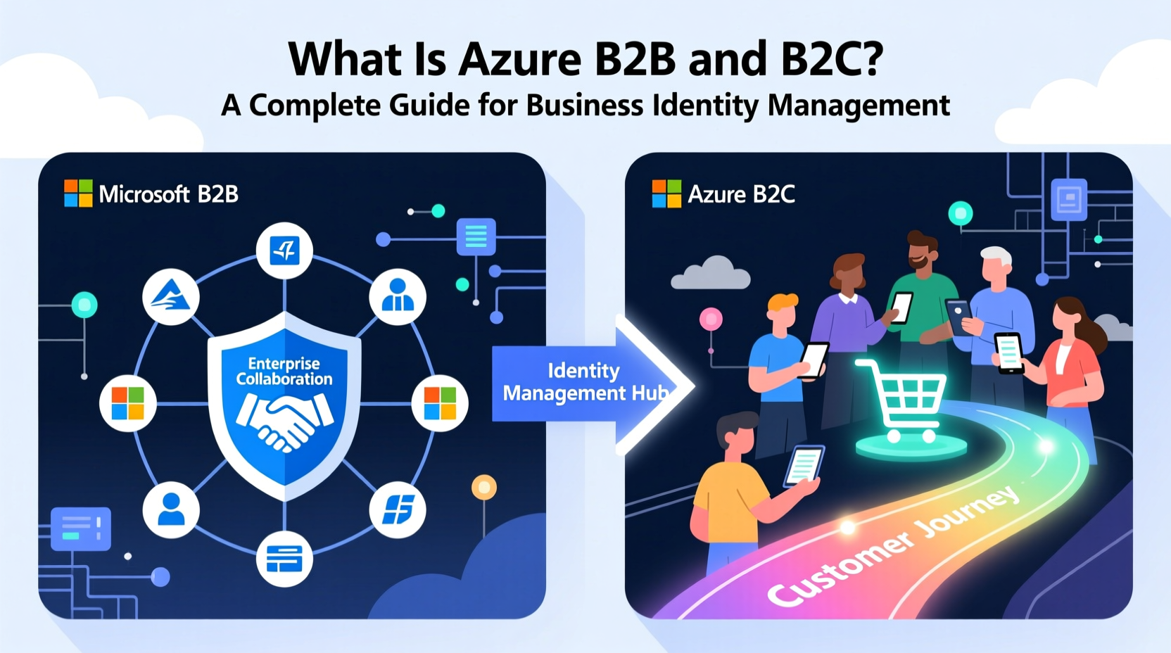 what is azure b2b and b2c