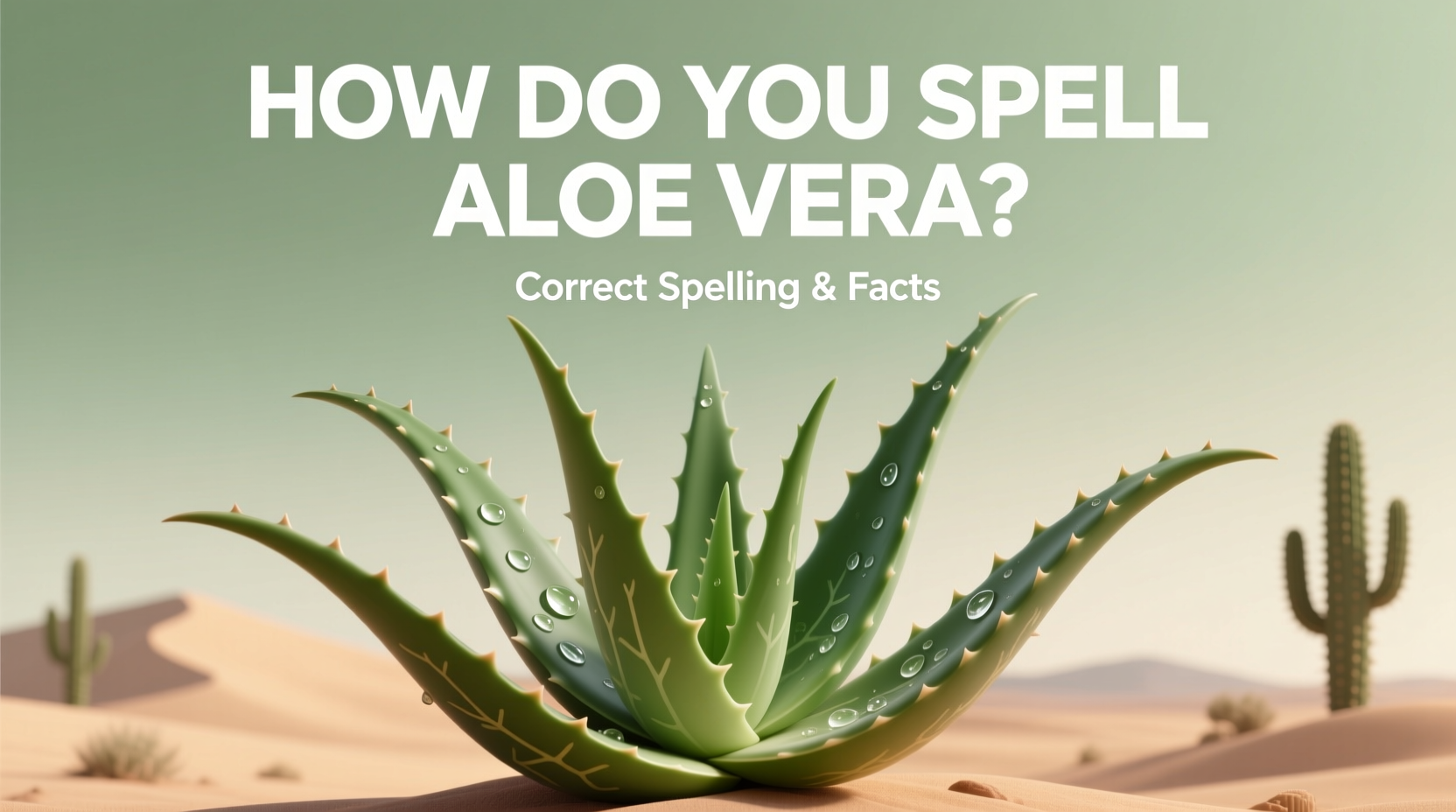 How Do You Spell Aloe Vera? Correct Spelling & Facts