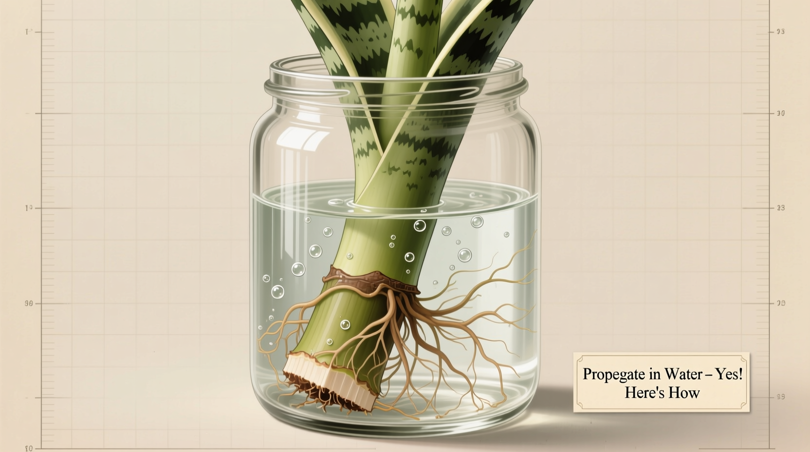 can you propagate snake plants in water