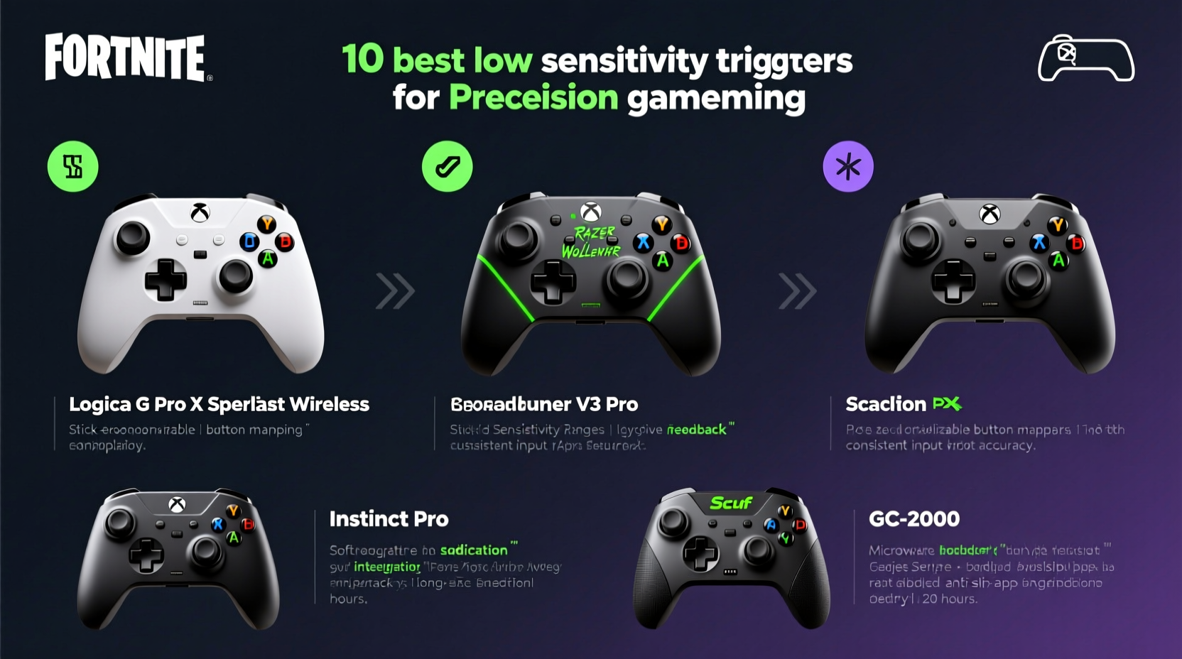 top 10 best low sens fortnite controllers for precision gaming