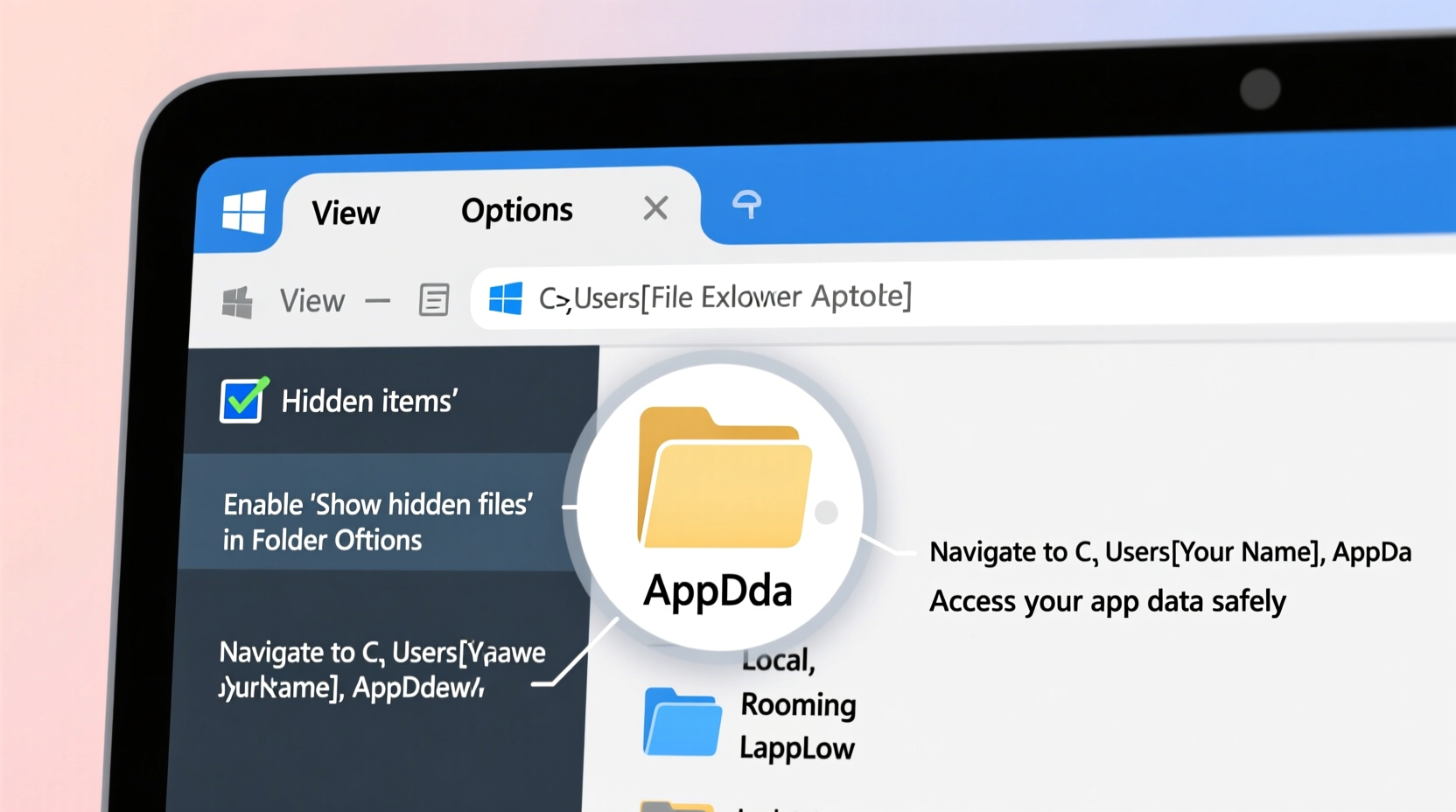 why cant i see appdata folder how to find it
