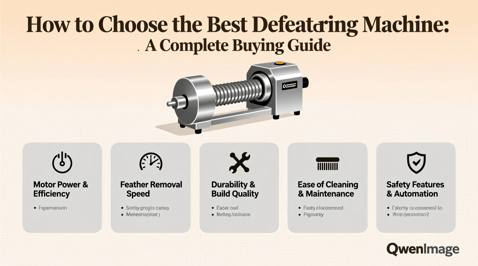 Defeathering Machine Icon How to Choose the Best Defeathering Machine: A Complete Buyer's Guide