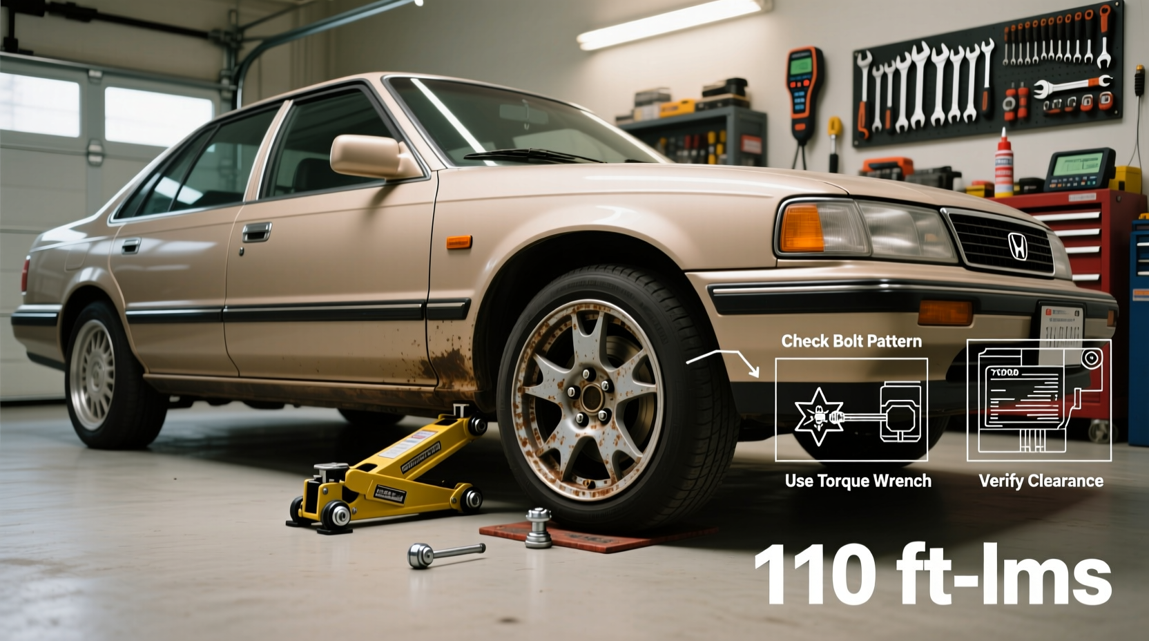 How to Install Custom Wheels on a 1990s Car Safely