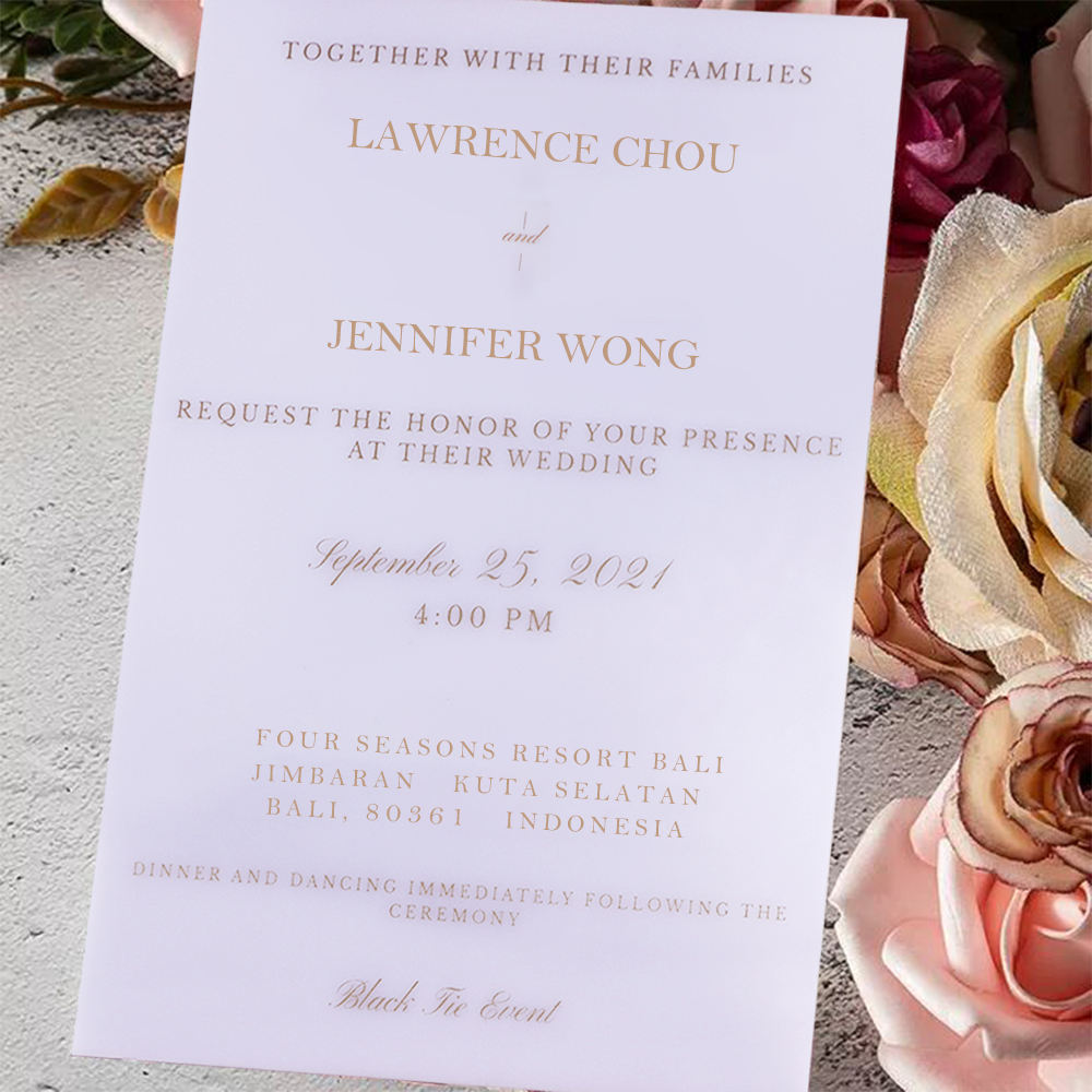 edicate for addressing wedding invitations