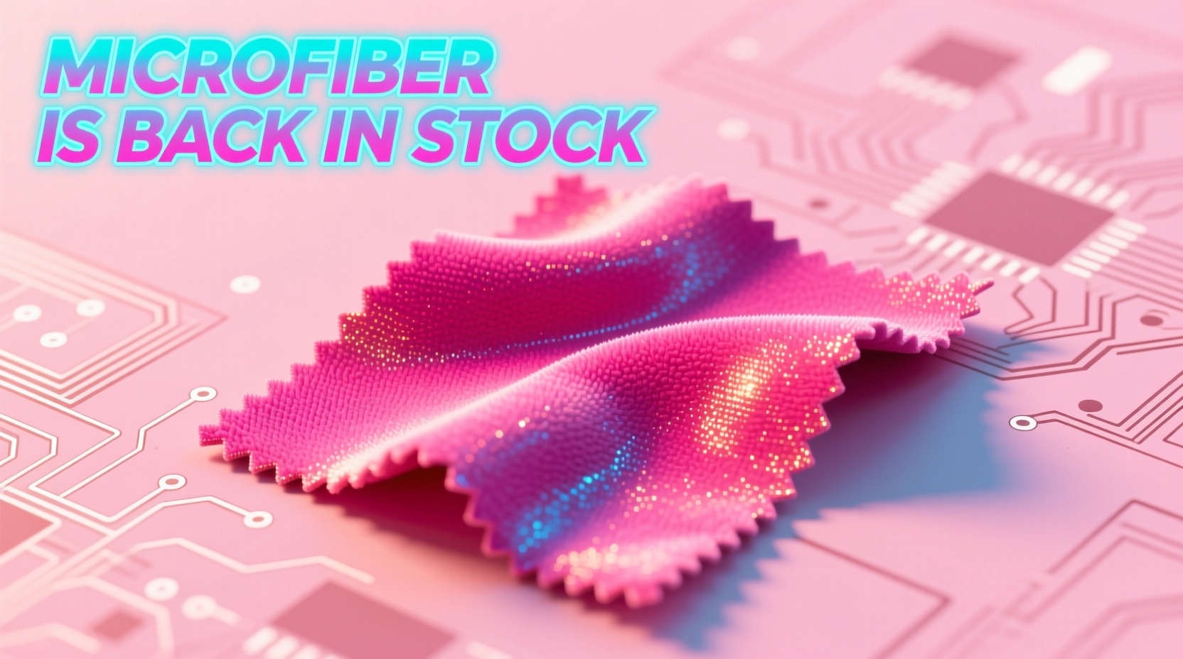 microfiber is back in stock