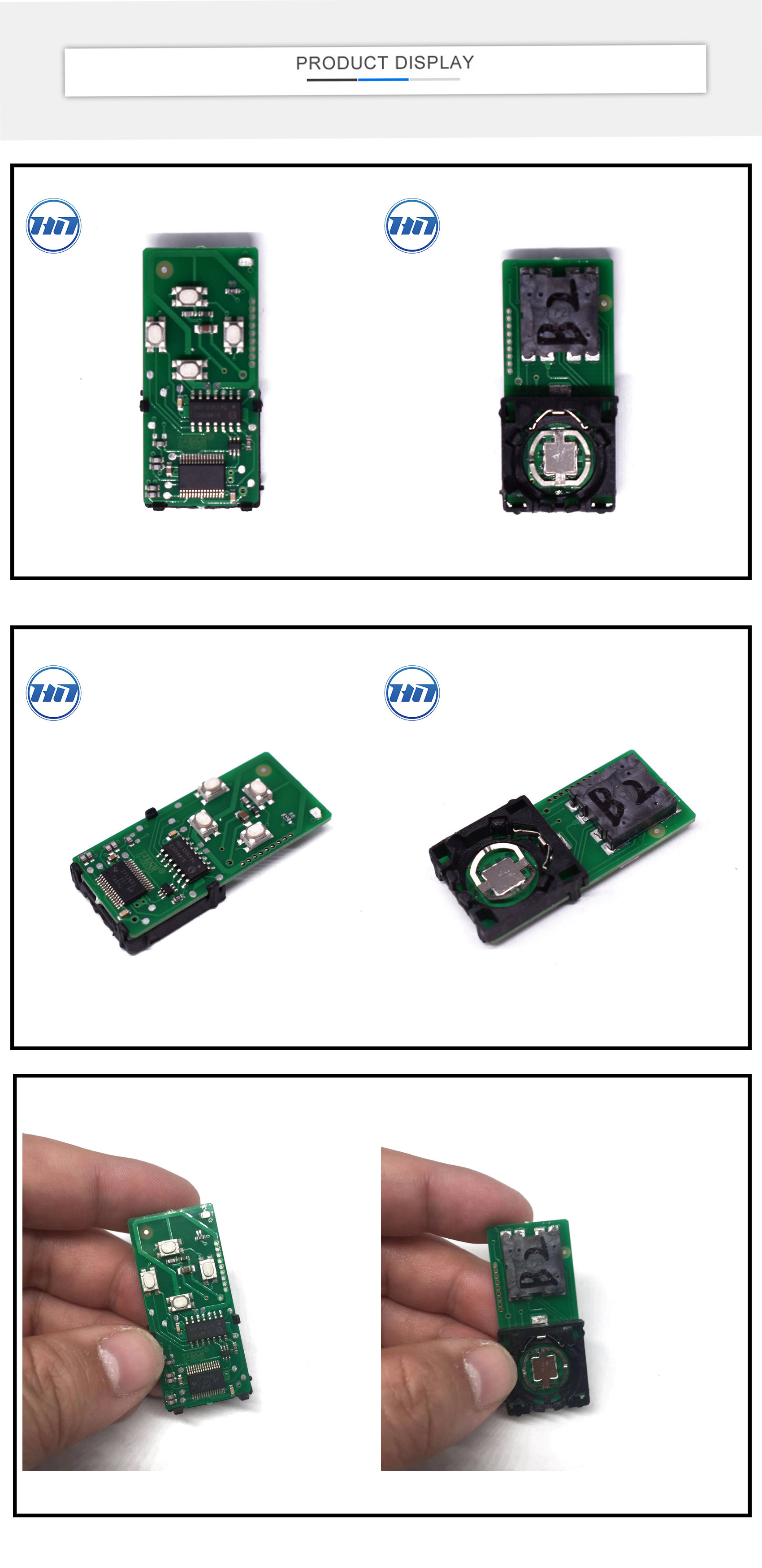 Excellent 4buttons 315MHz 4D Transponder Keyless Smart Remote Car Key Board for Toyota Yaris Electronic Board