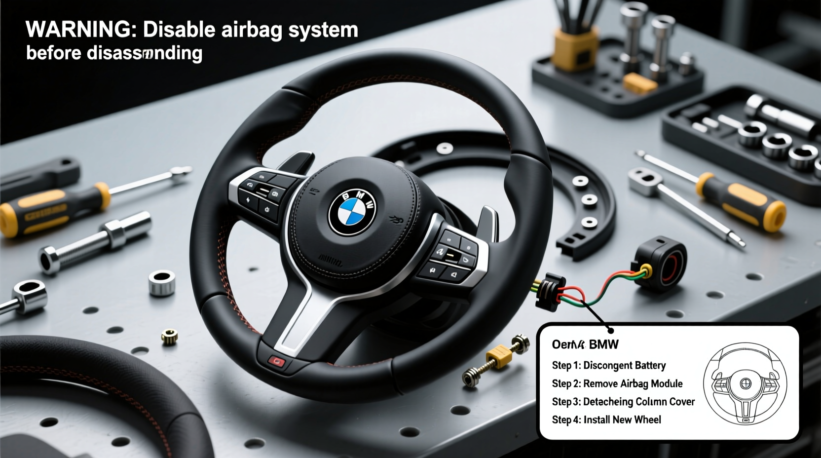 bmw 4 series steering wheel replacement