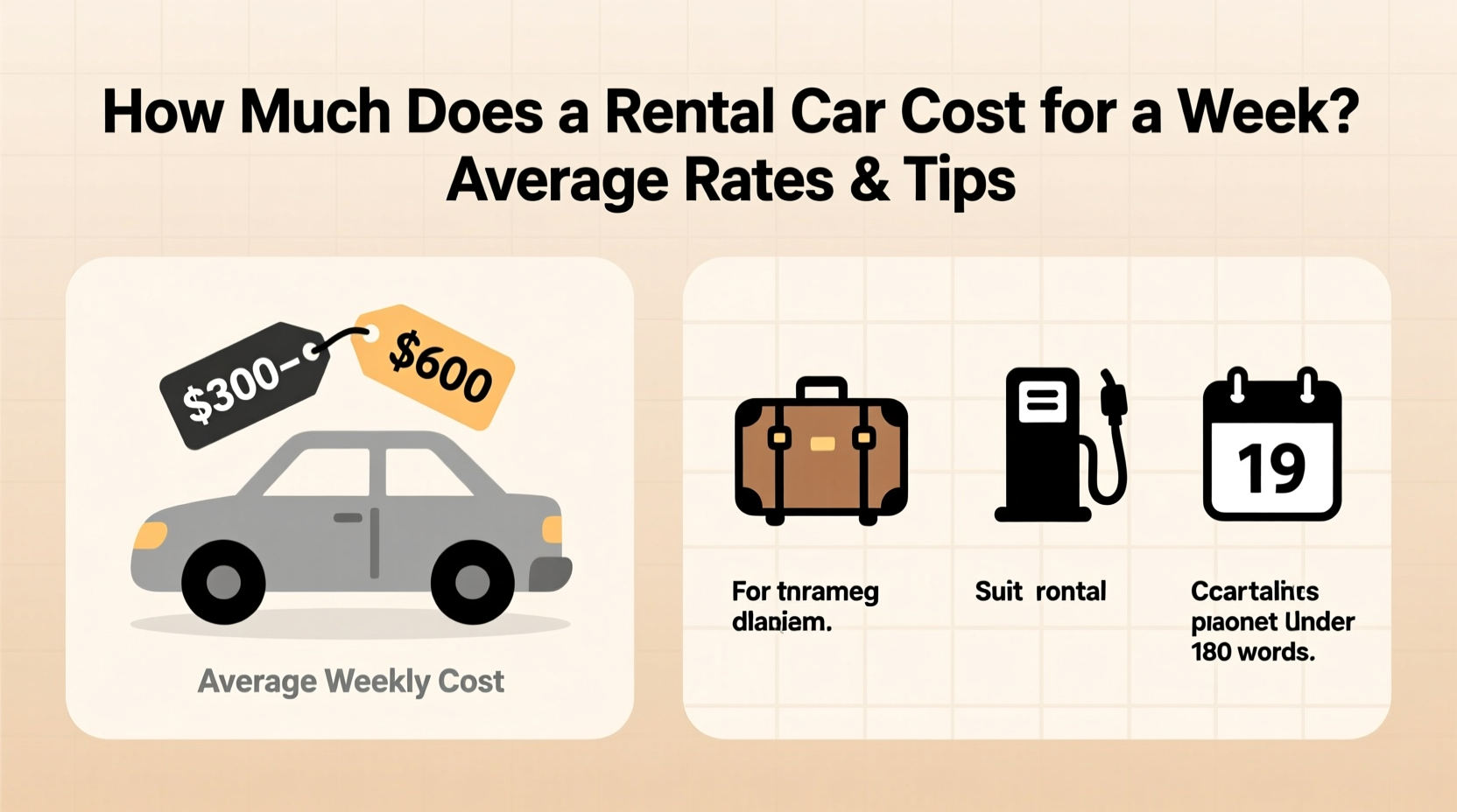how much does a rental car cost for a week