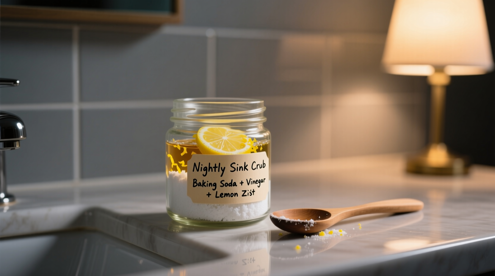 diy nightly sink scrub