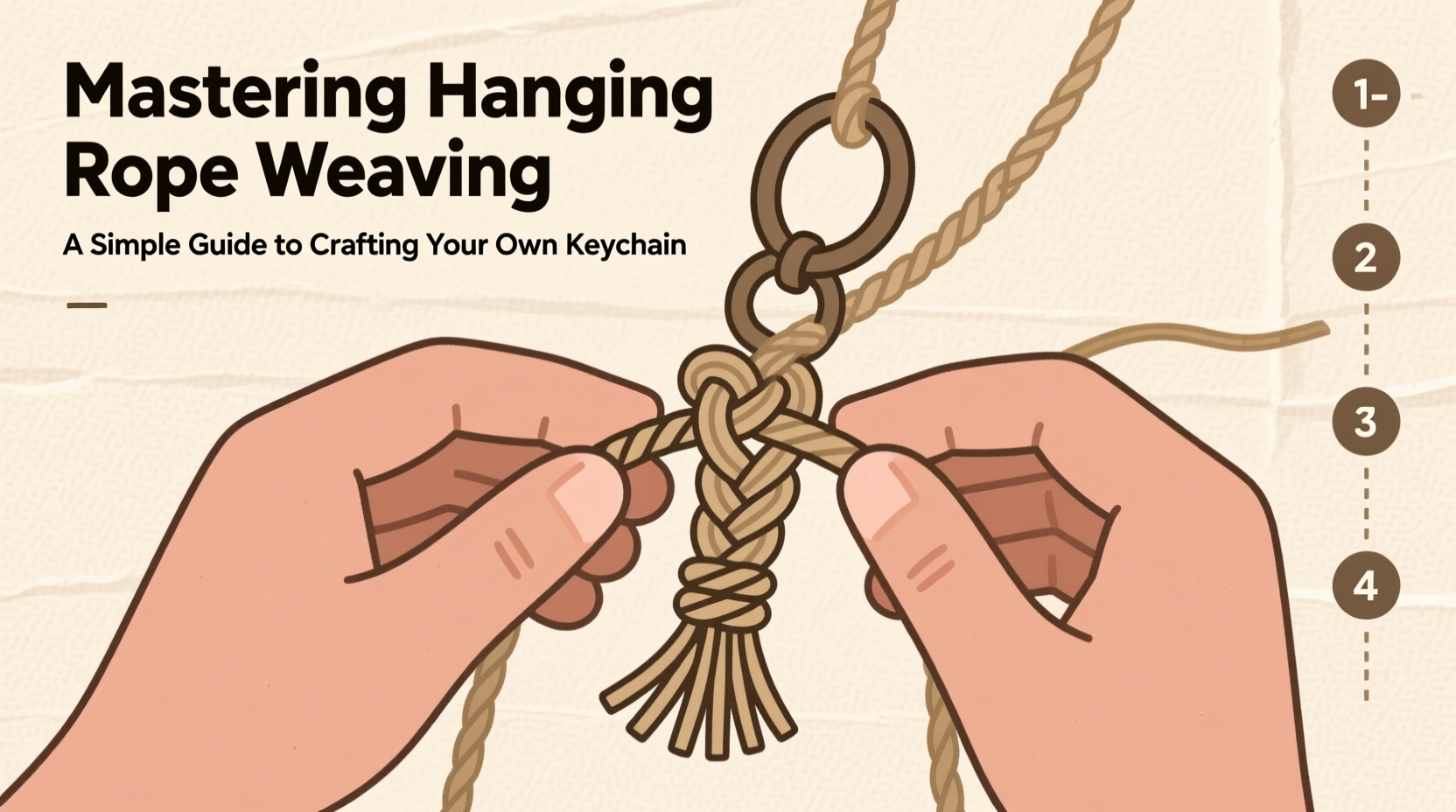 mastering hanging rope weaving a simple guide to crafting your own keychain
