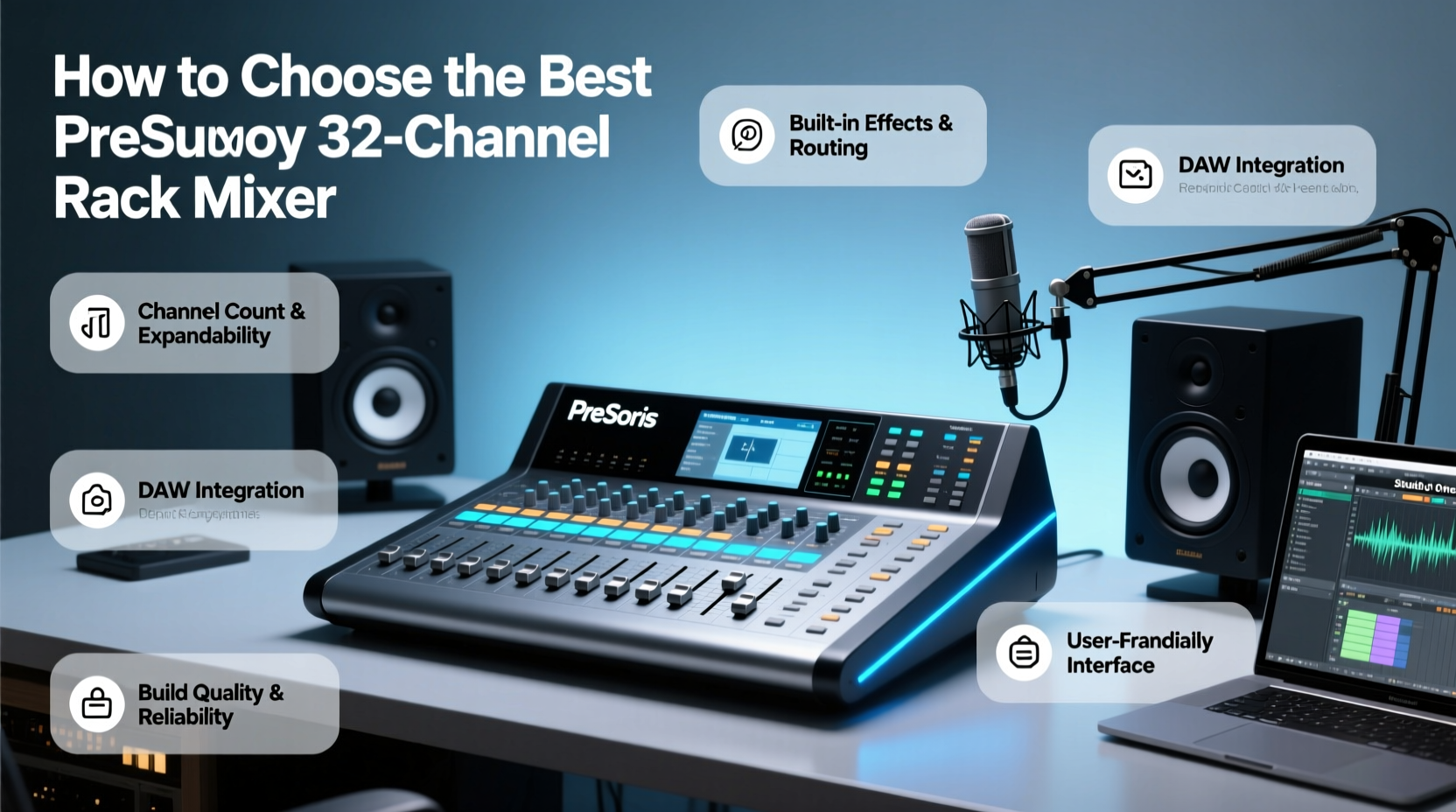 presonus 32 channel rack digital mixer