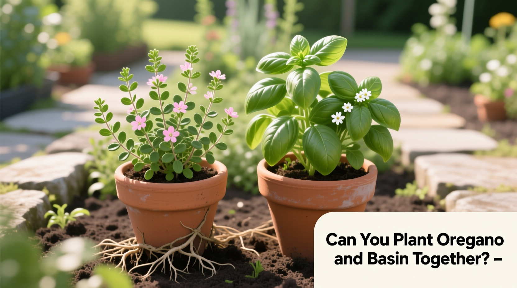 can you plant oregano and basil together