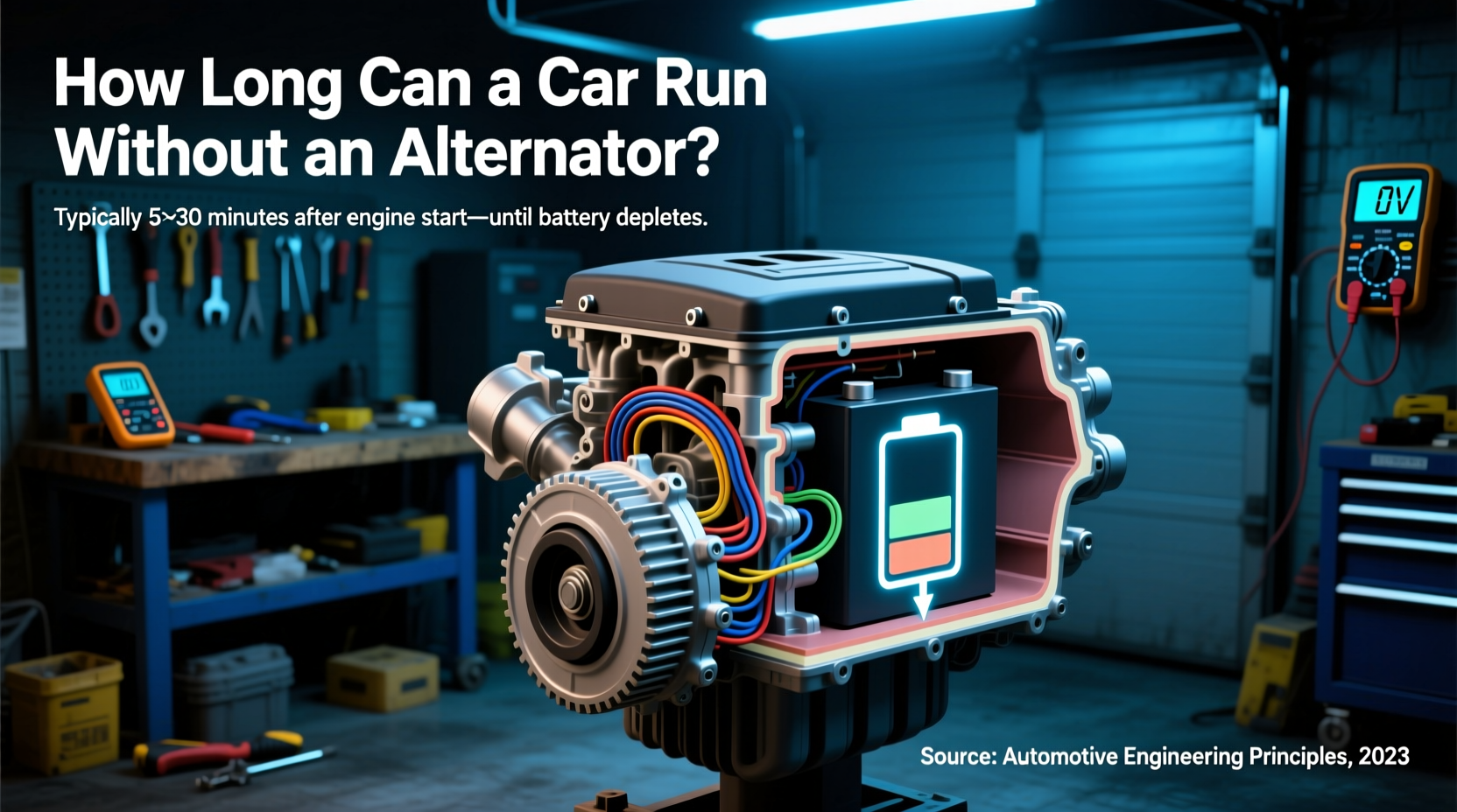 how long can a car run without an alternator