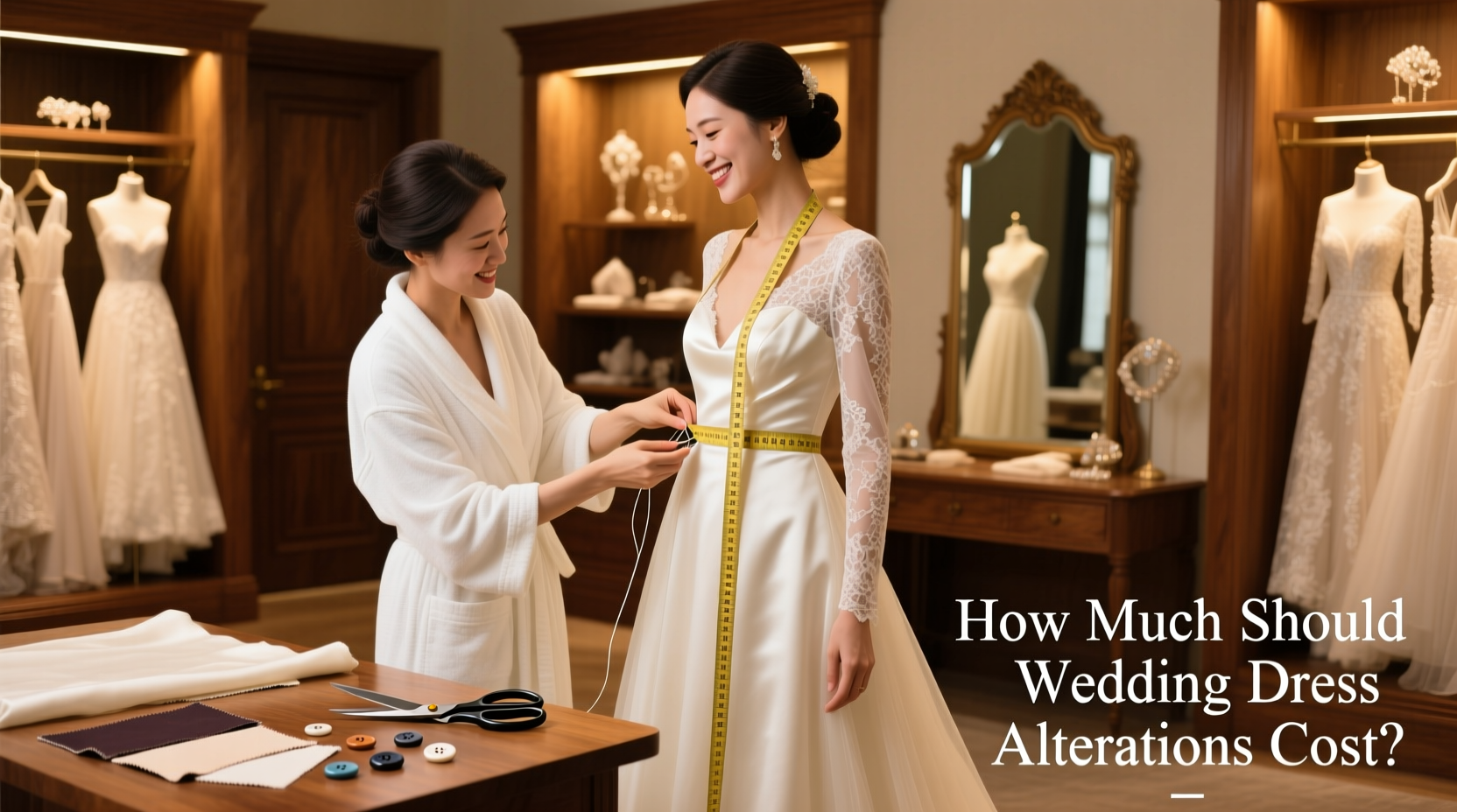 how much should wedding dress alterations cost