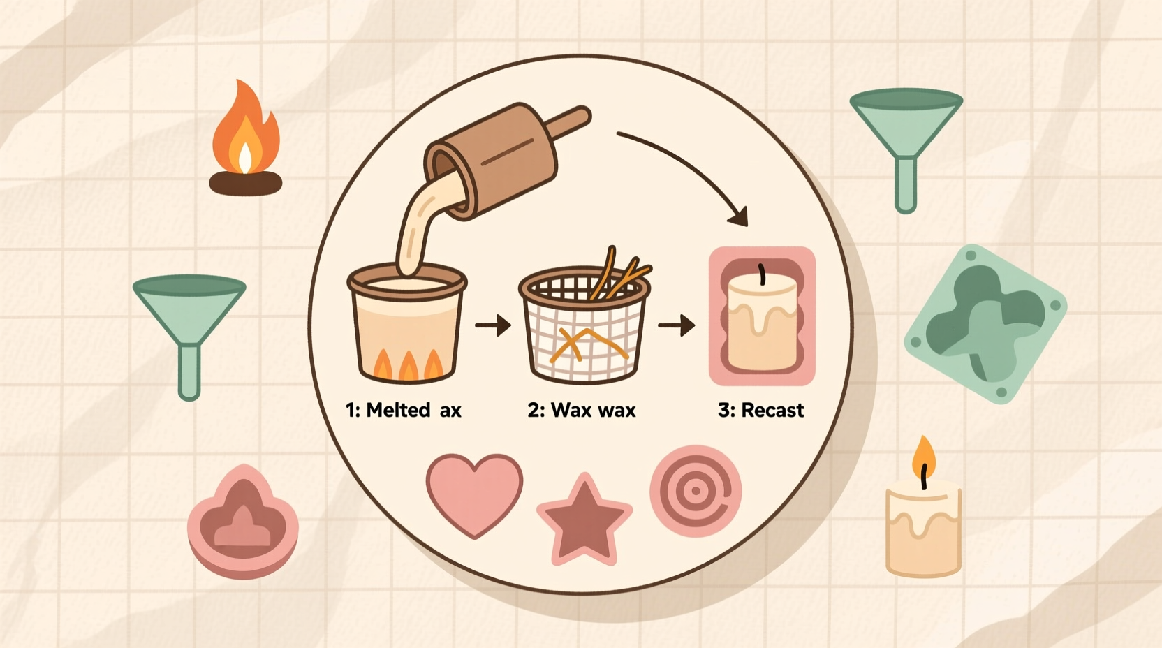 how to reuse candle wax